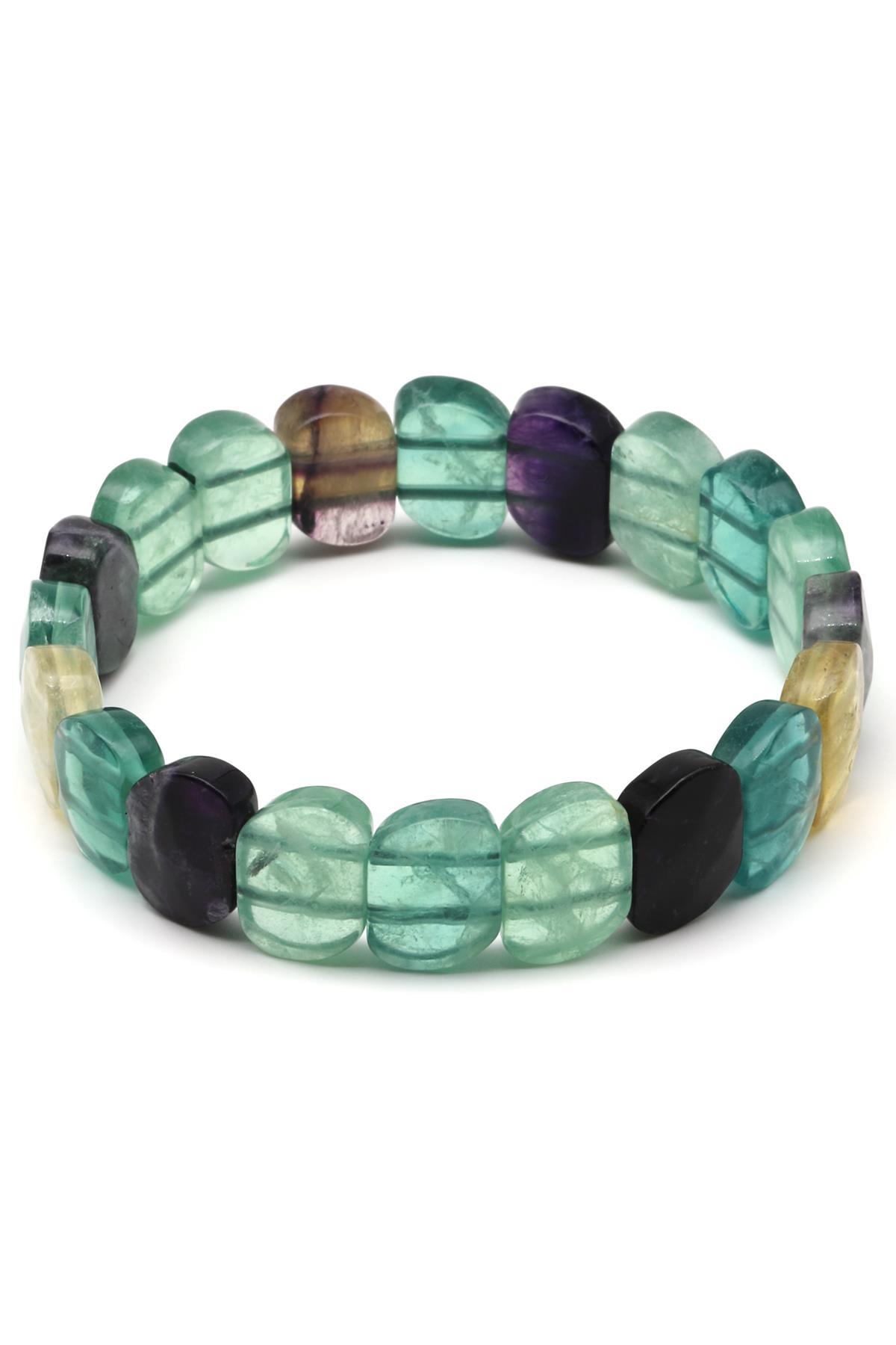 Florit Doğal Taş Bileklik 10 x 14 mm Özel Kesim