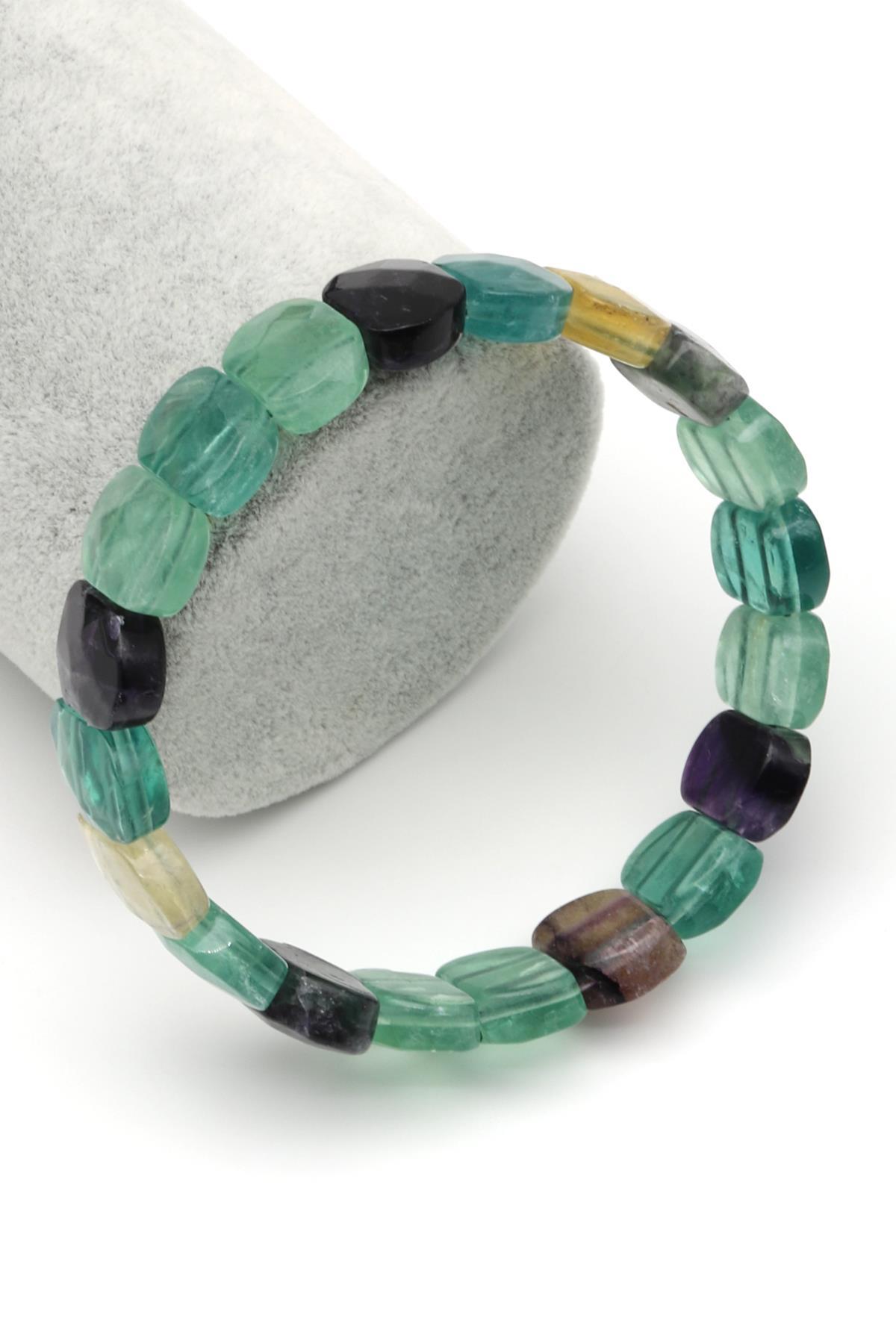 Florit Doğal Taş Bileklik 10 x 14 mm Özel Kesim