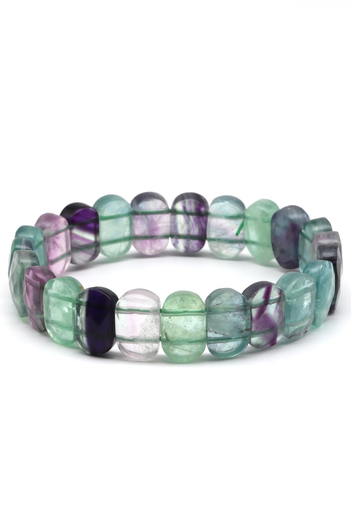 Florit Doğal Taş Bileklik 9 x 14 mm Özel Kesim