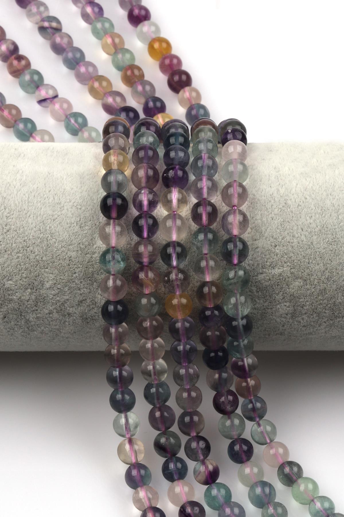 Florit Doğal Taş Dizi 6 mm Küre Kesim