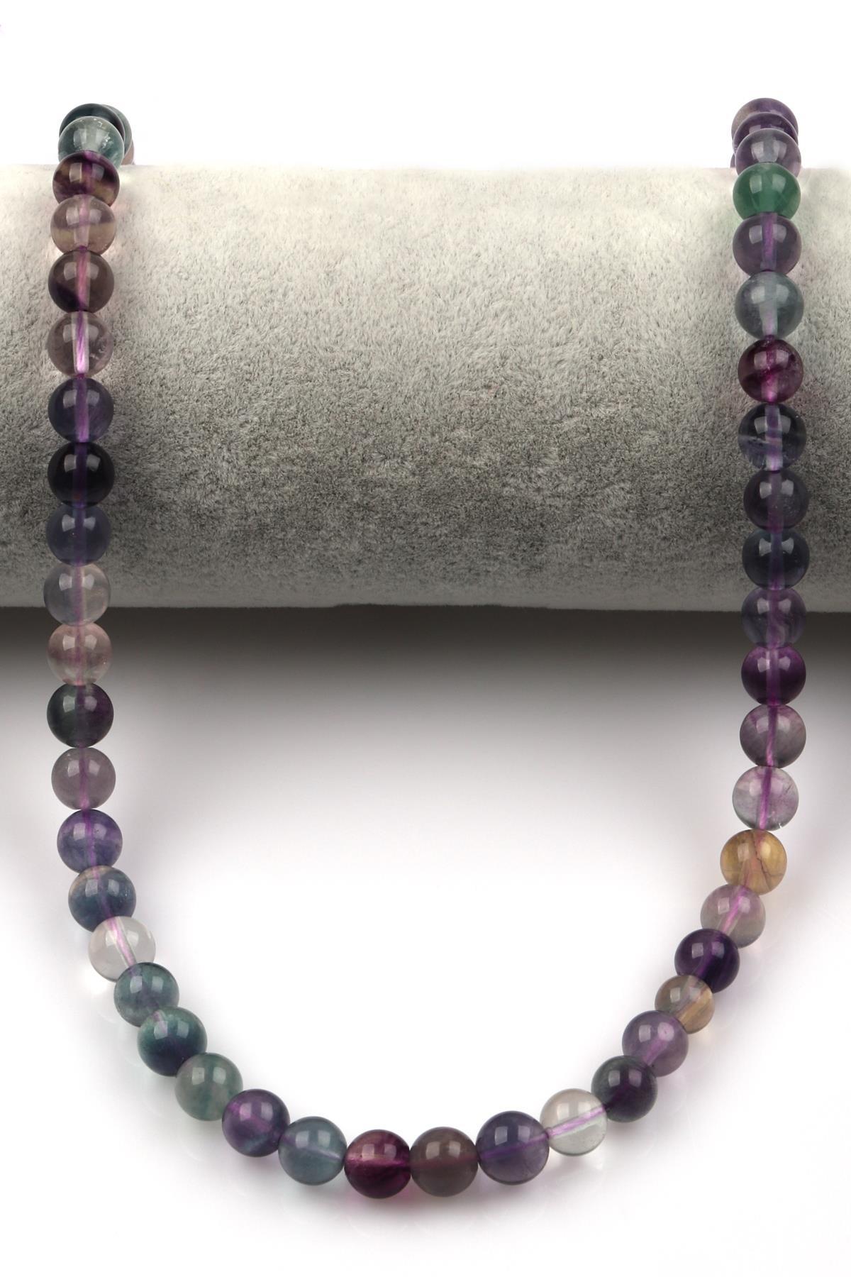 Florit Doğal Taş Dizi 8 mm Küre Kesim