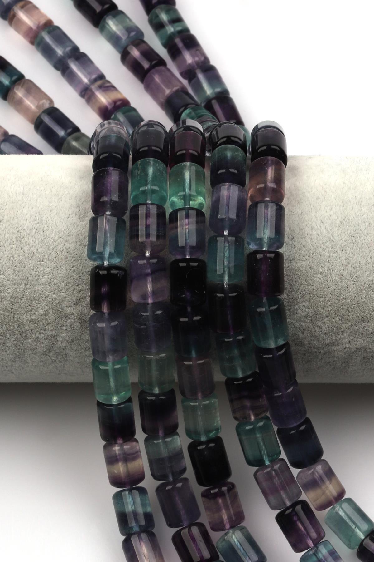 Florit Doğal Taş Dizi Silindir Kesim