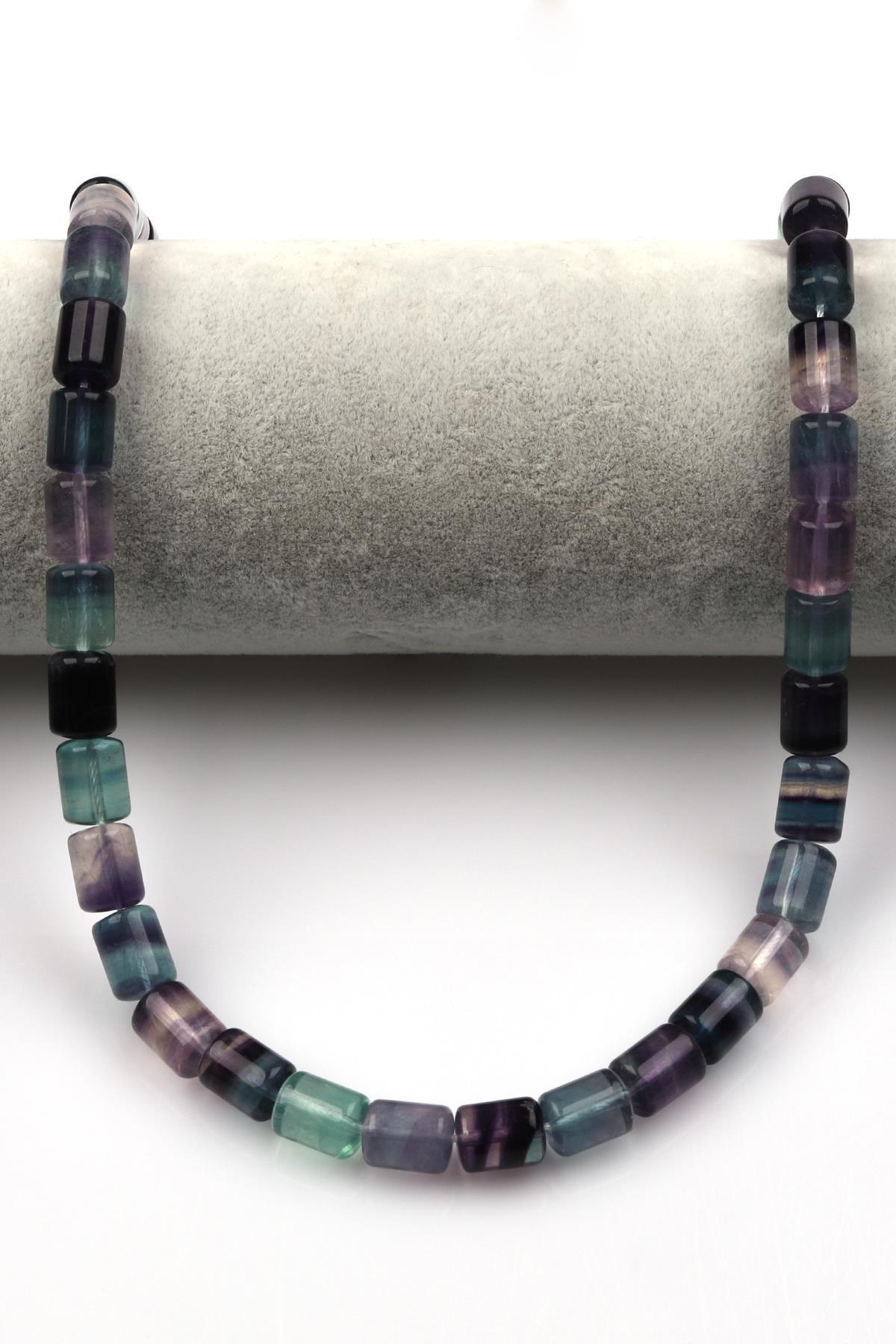 Florit Doğal Taş Dizi Silindir Kesim