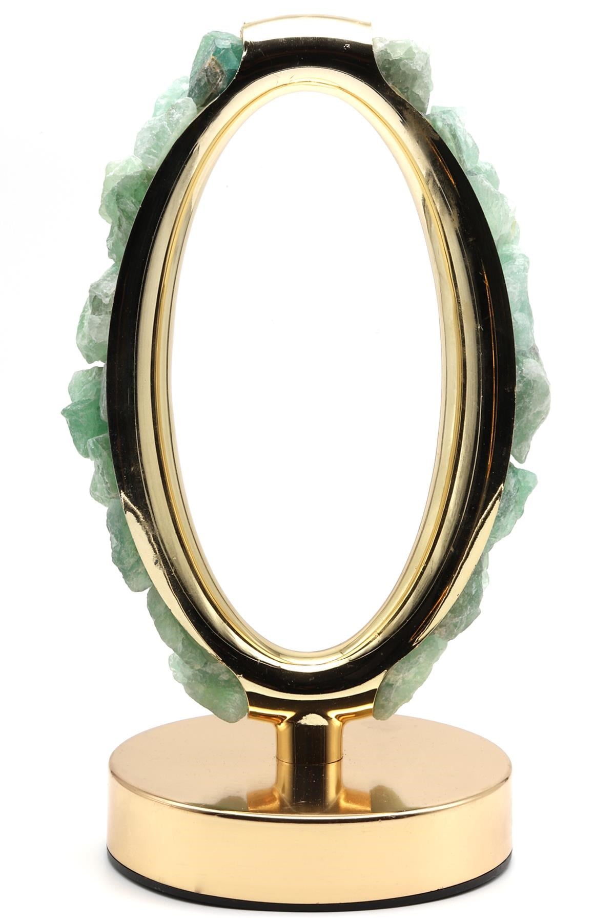 Florit Doğal Taş Gold Lamba