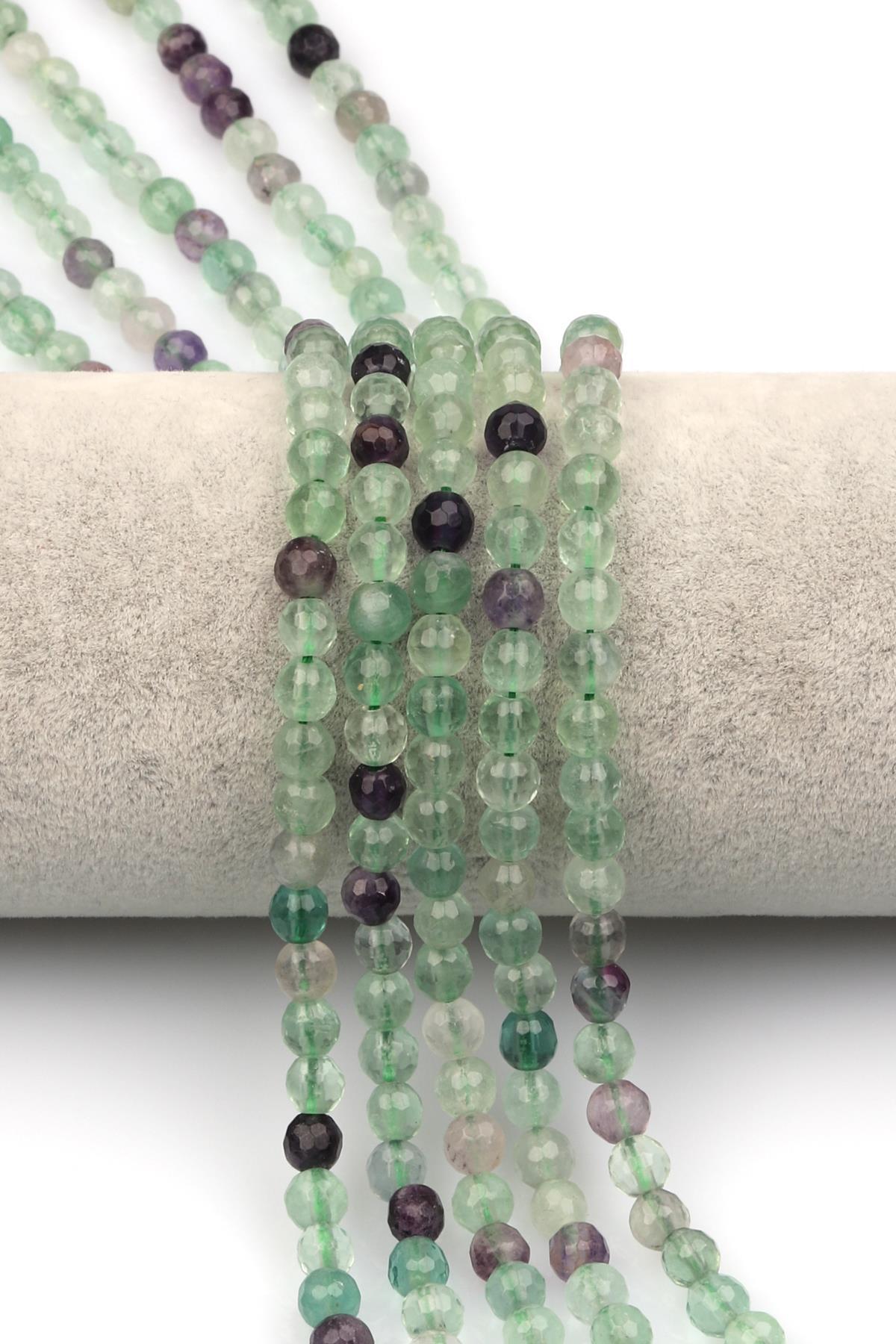 Florit Doğaltaş Dizi 6 mm Fasetli Küre Kesim