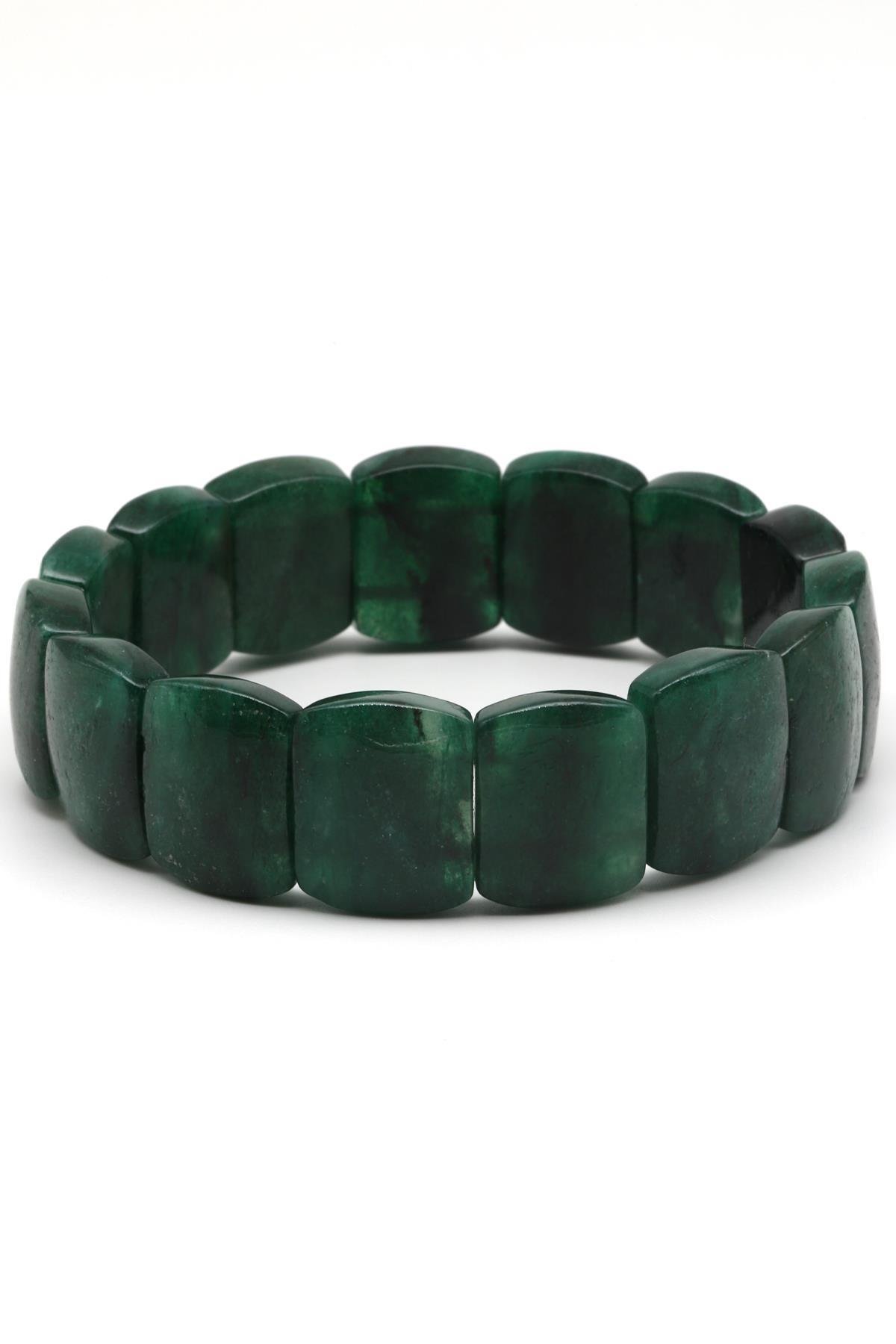 Fuksit Doğal Taş Bileklik 14 x 18 mm Özel Kesim