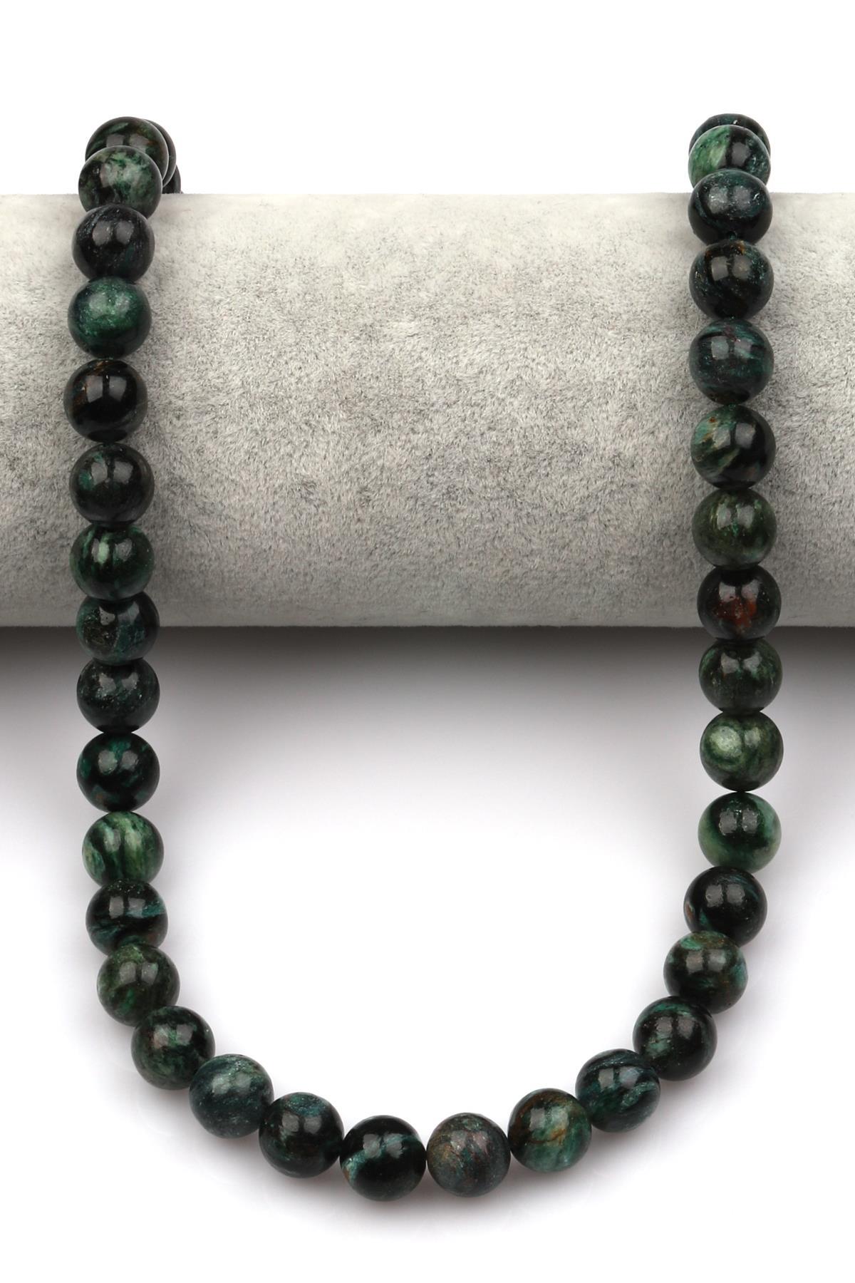 Fuksit Doğal Taş Dizi 10 mm Küre Kesim