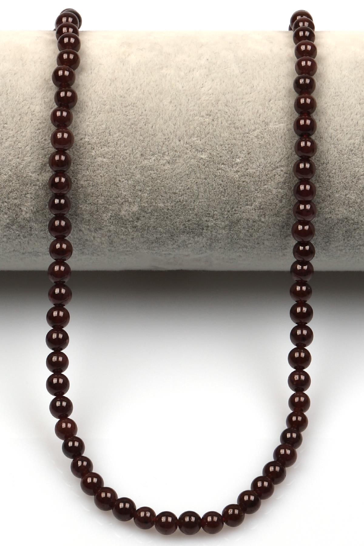 Garnet (A Kalite) Doğaltaş Dizi 5 mm Küre Kesim