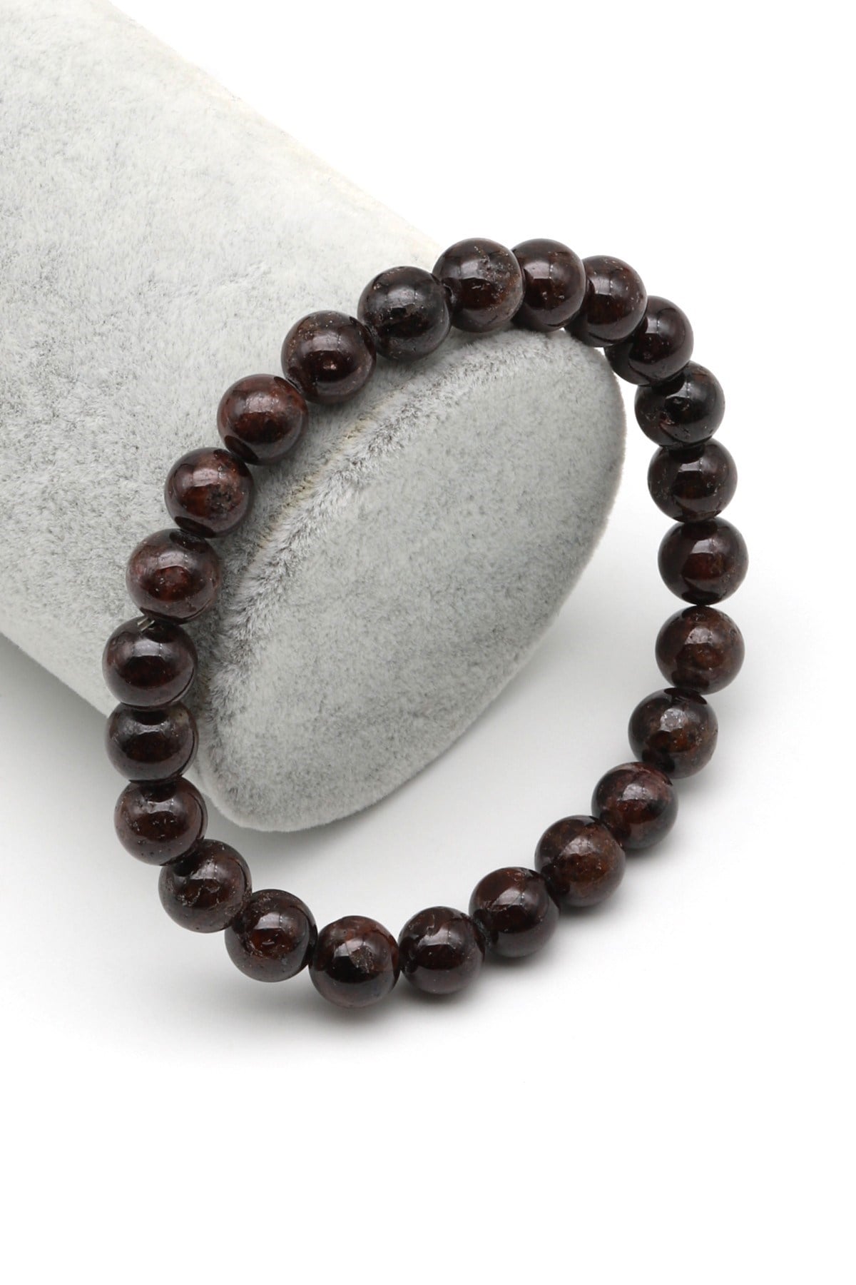 Garnet Doğal Taş Bileklik 8 mm Küre Kesim - BLK-2161