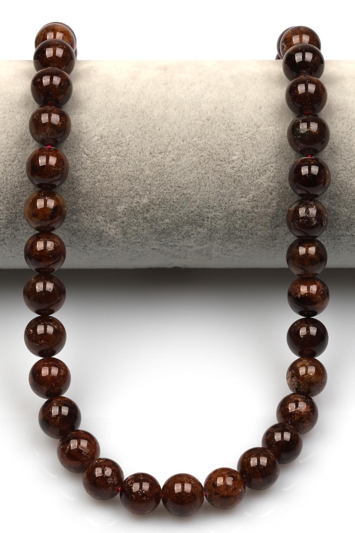 Garnet Doğal Taş Dizi 10 mm Küre Kesim
