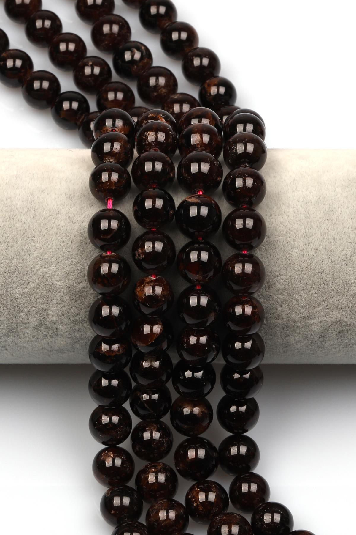 Garnet Doğal Taş Dizi 10 mm Küre Kesim