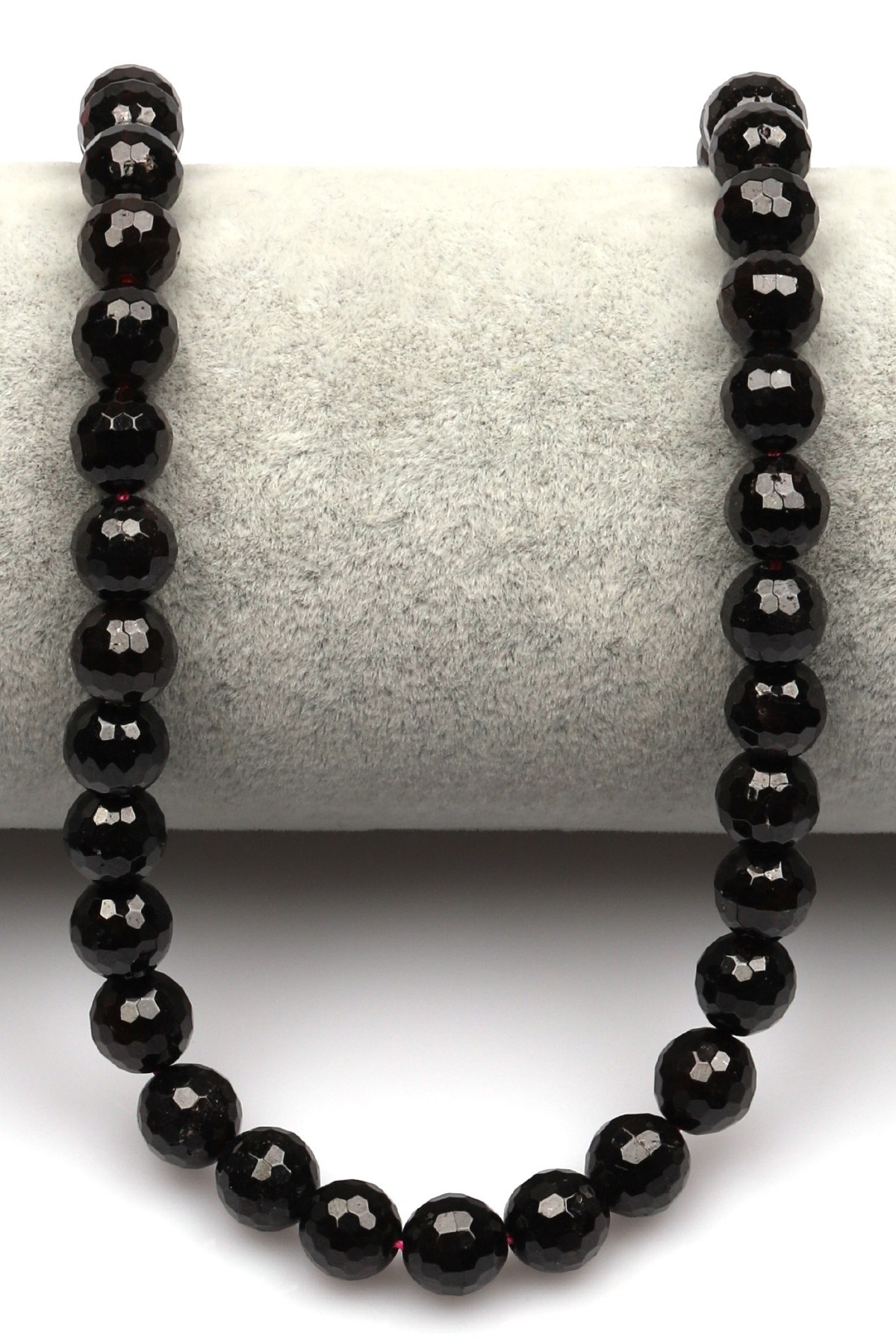 Garnet Doğal Taş Dizi 8 mm Fasetli Küre Kesim - DZ-0883