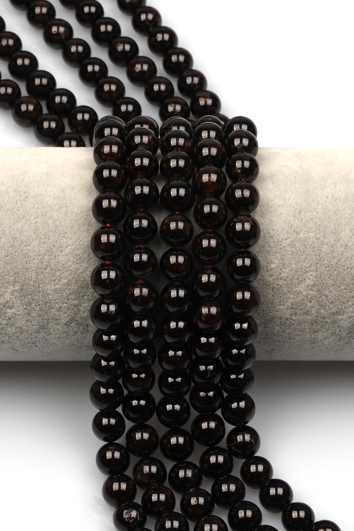 Garnet Doğal Taş Dizi 8 mm Küre Kesim