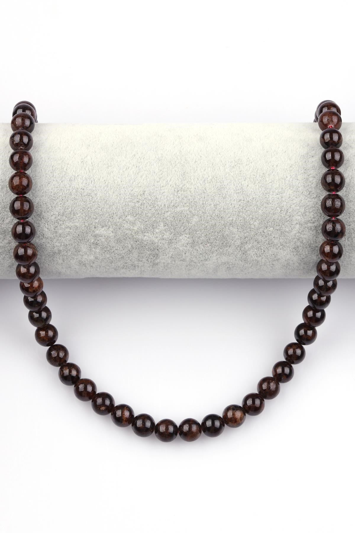 Garnet - Lal Doğal Taş Dizi 8 mm Küre Kesim