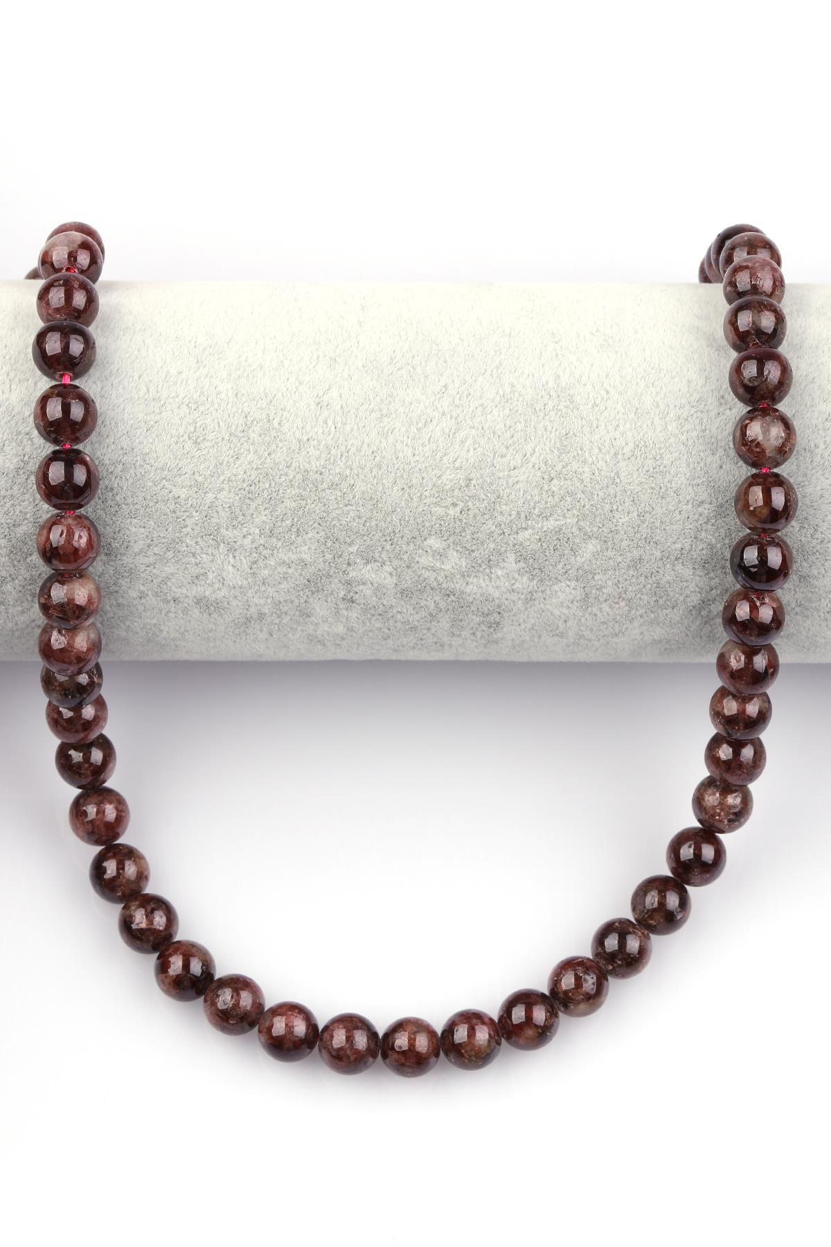 Garnet - Lal Doğal Taş Dizi 8 mm Küre Kesim
