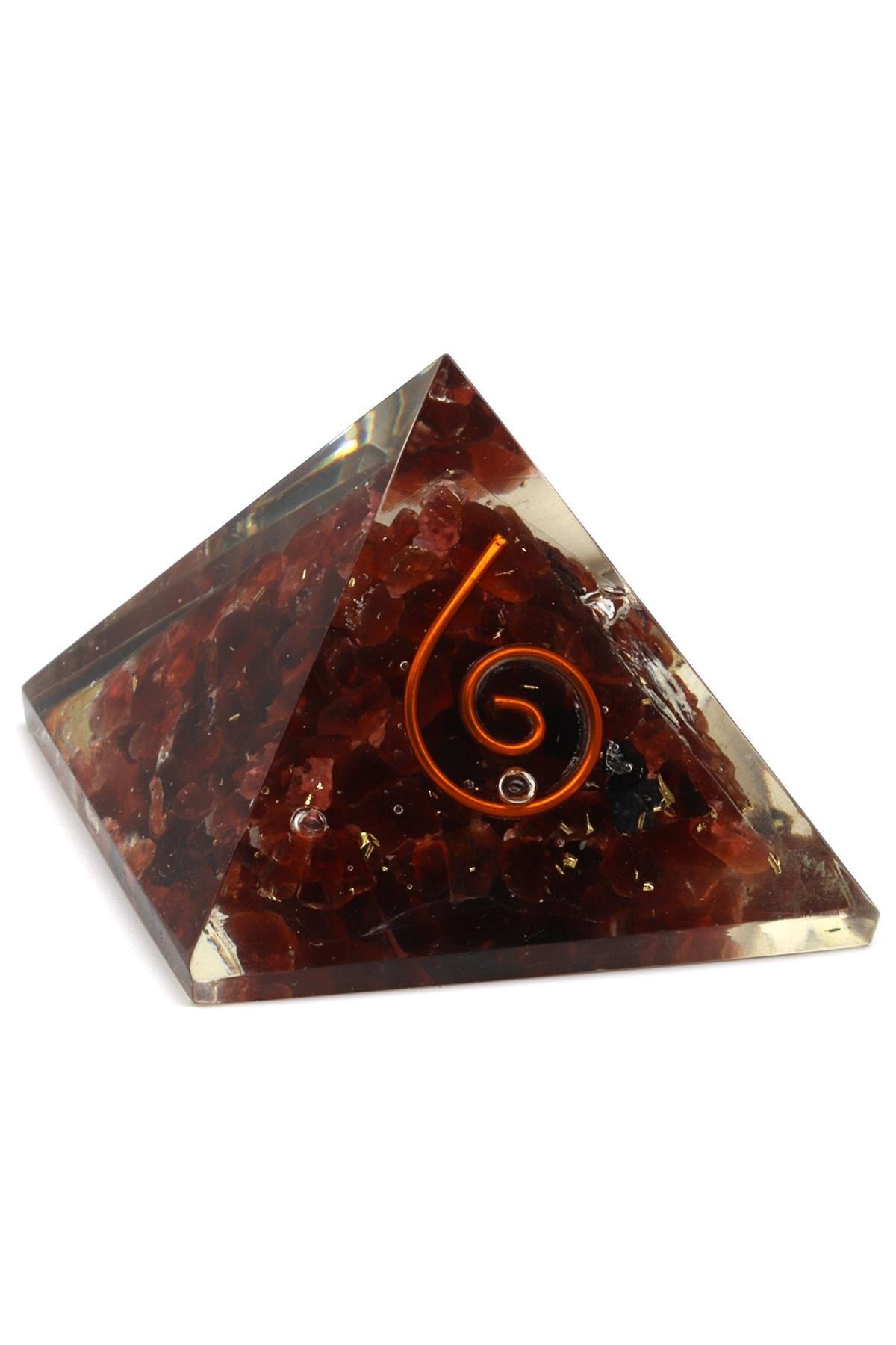 Garnet - Lal Taşından Orgonit Piramit