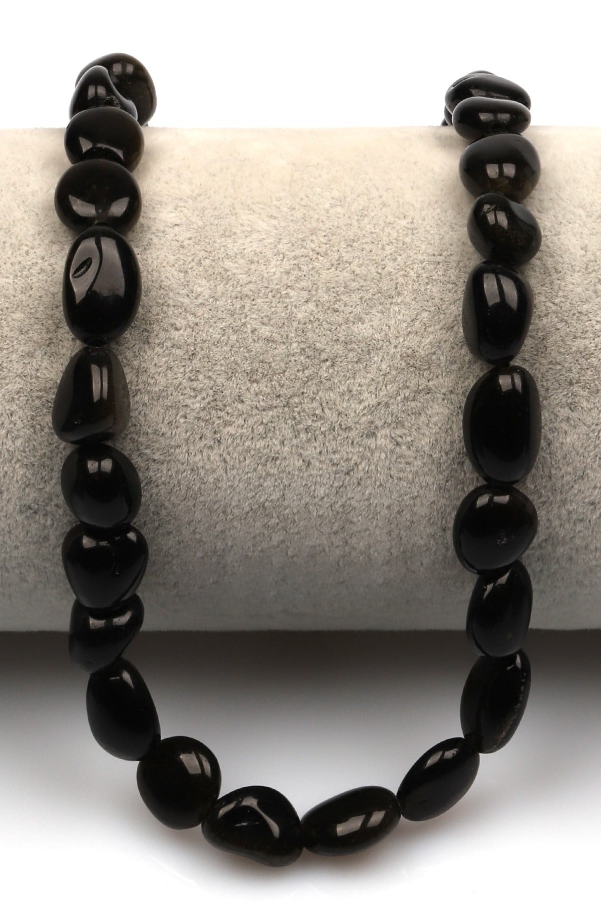 Golden Obsidyen Doğal Taş Dizi 10 x 13 mm Mercimek Kesim - DZ-1253