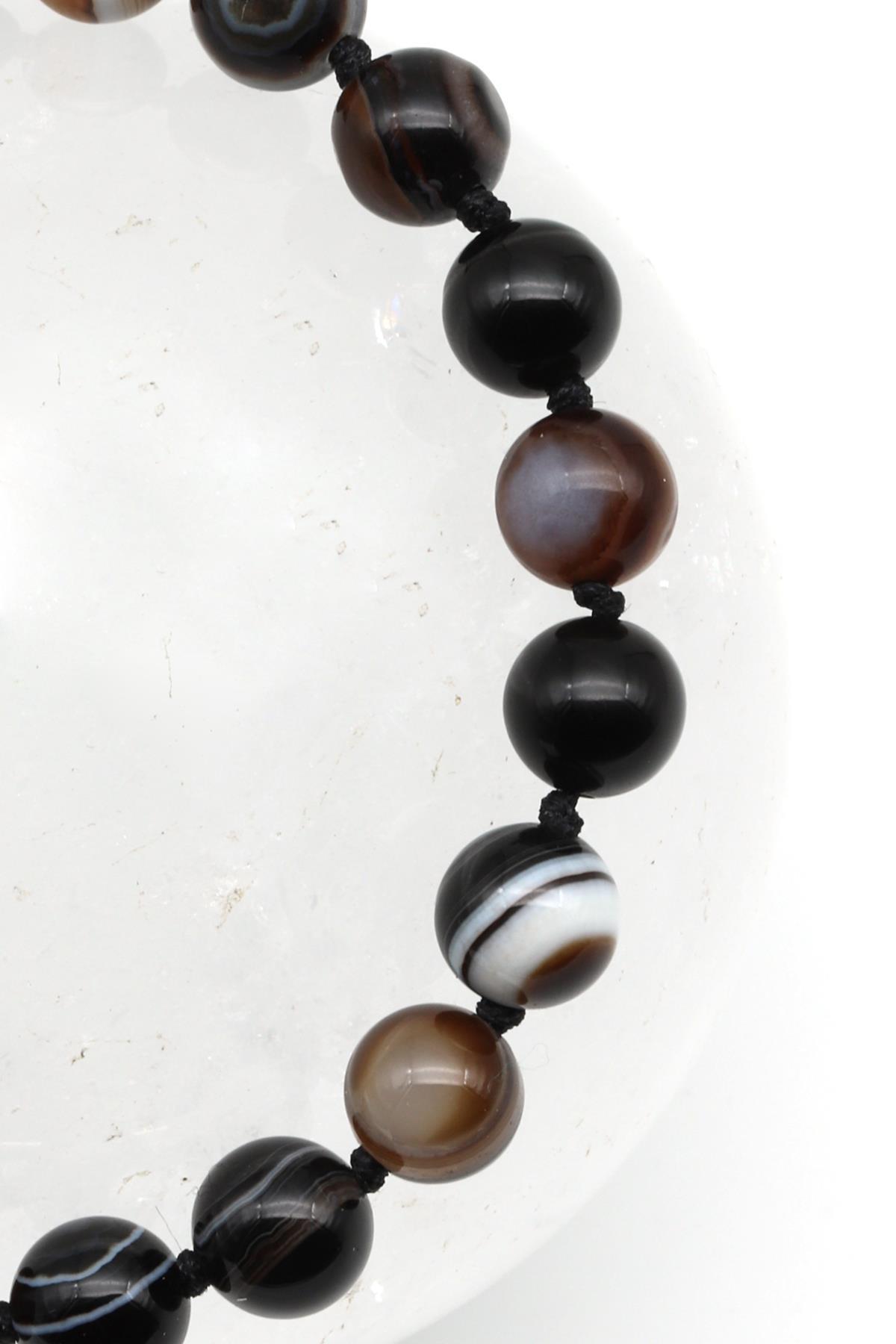 Göz Akik Doğal Taş Makrome Örme Bileklik