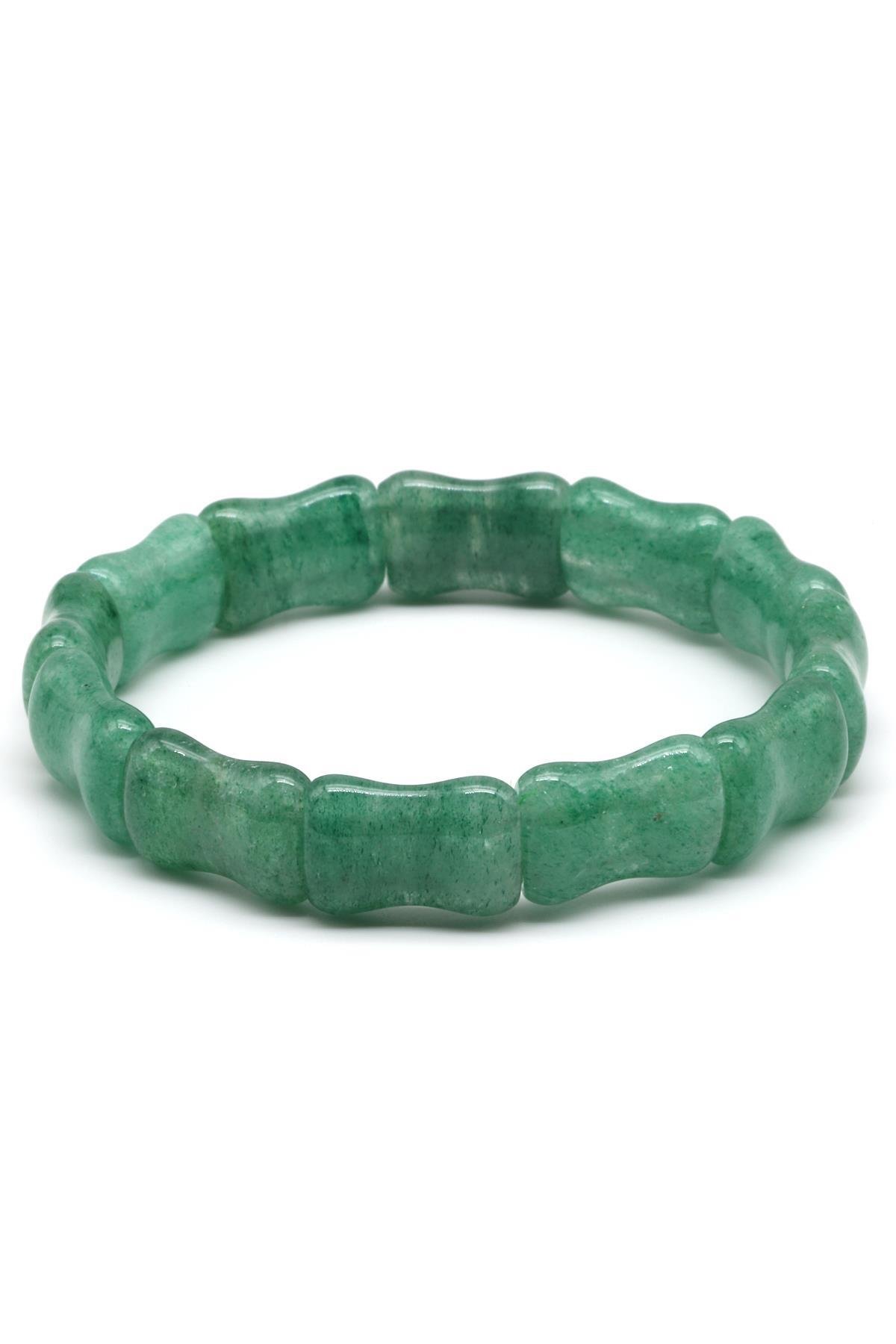 Green Kuvars Doğal Taş Bileklik 10 x 17 mm Özel Kesim