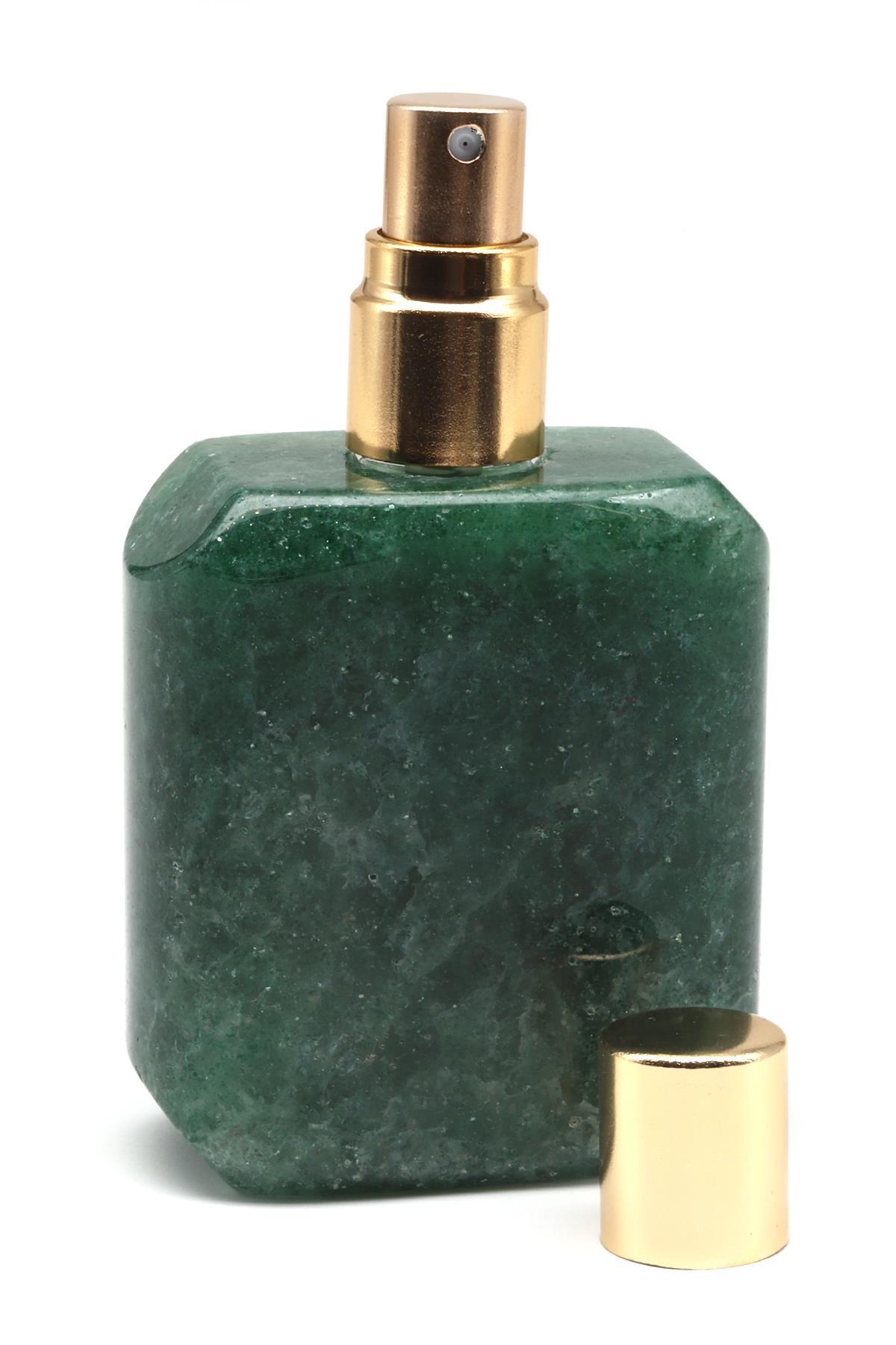 Green Kuvars Doğal Taş Parfüm Şişesi