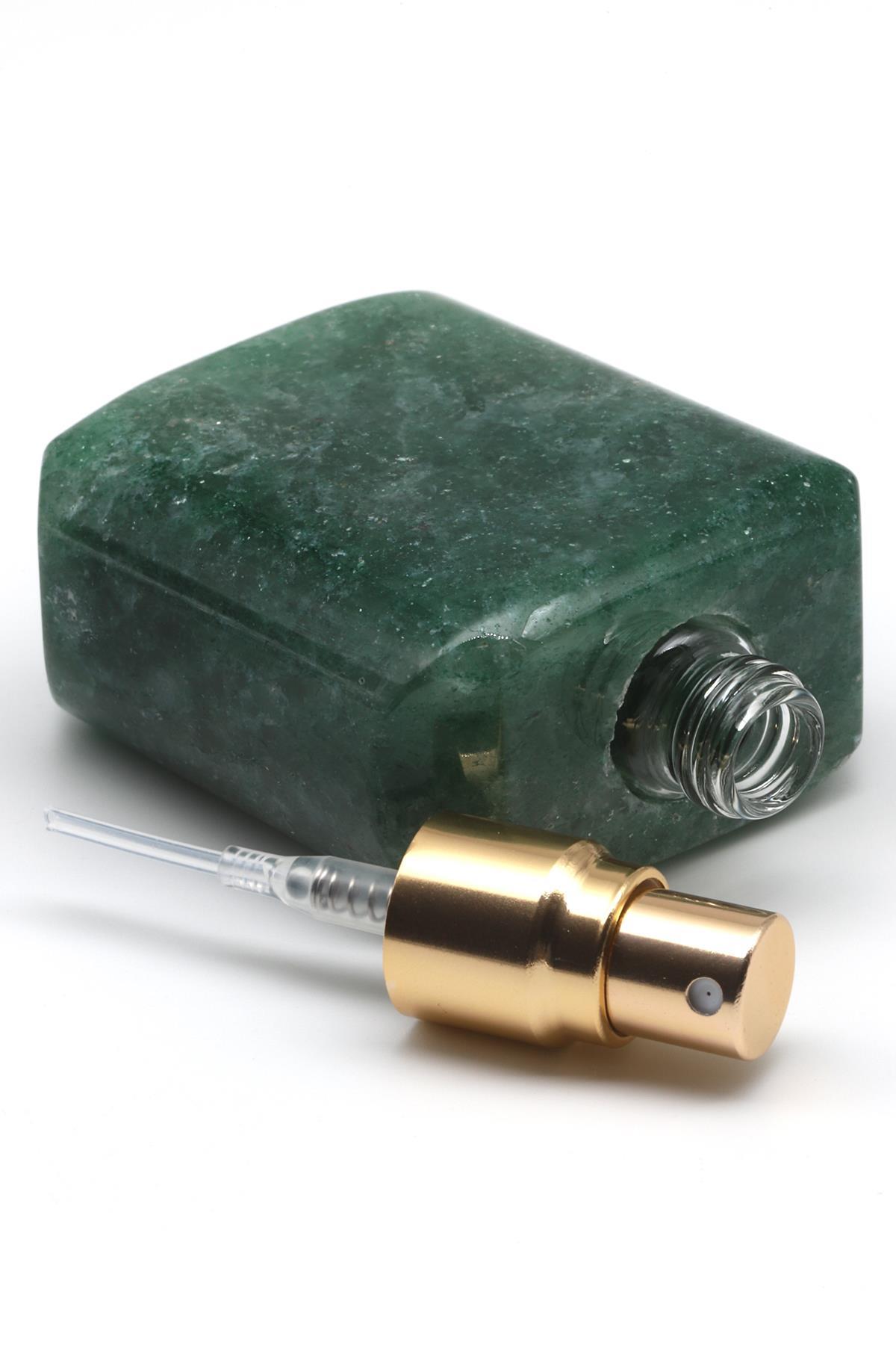 Green Kuvars Doğal Taş Parfüm Şişesi