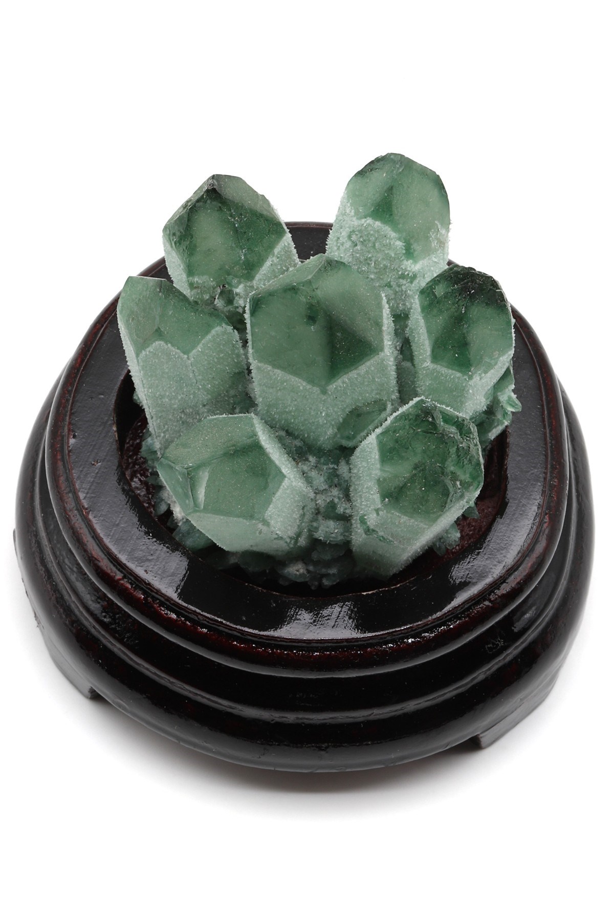 Green Kuvars Doğal Taş Standlı Parça - DT-2912