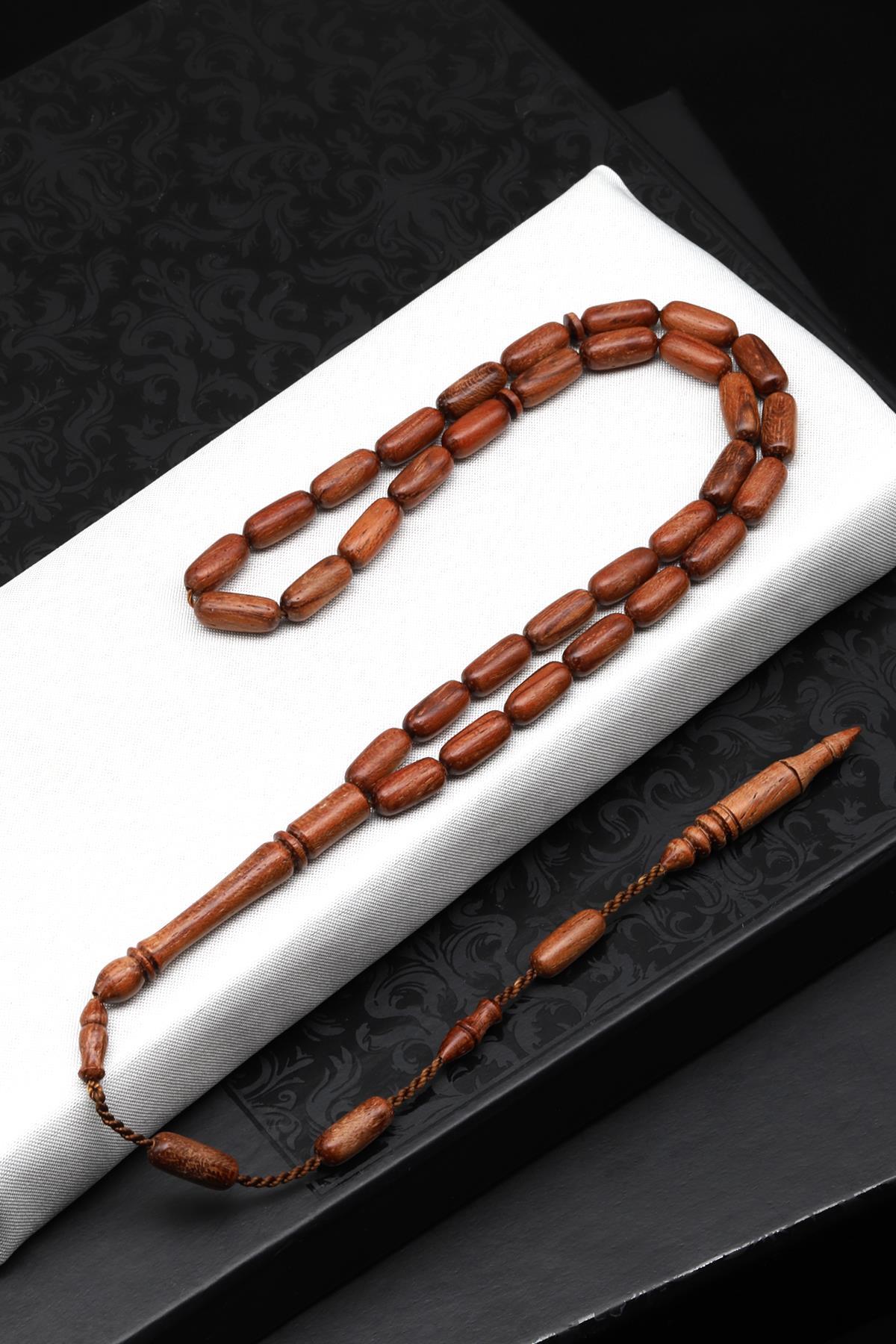 Gül Ağacı Tesbih 5 x 12 mm Kapsül Kesim
