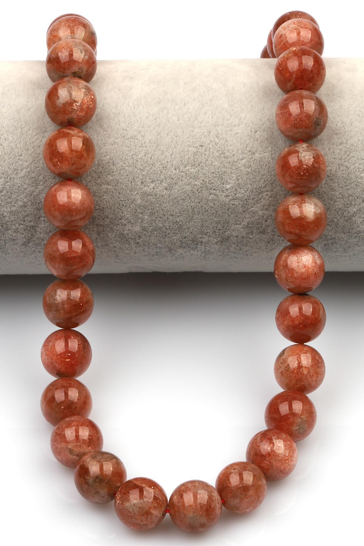 Güneş Taşı (A Kalite) Doğaltaş Dizi 12 mm Küre Kesim