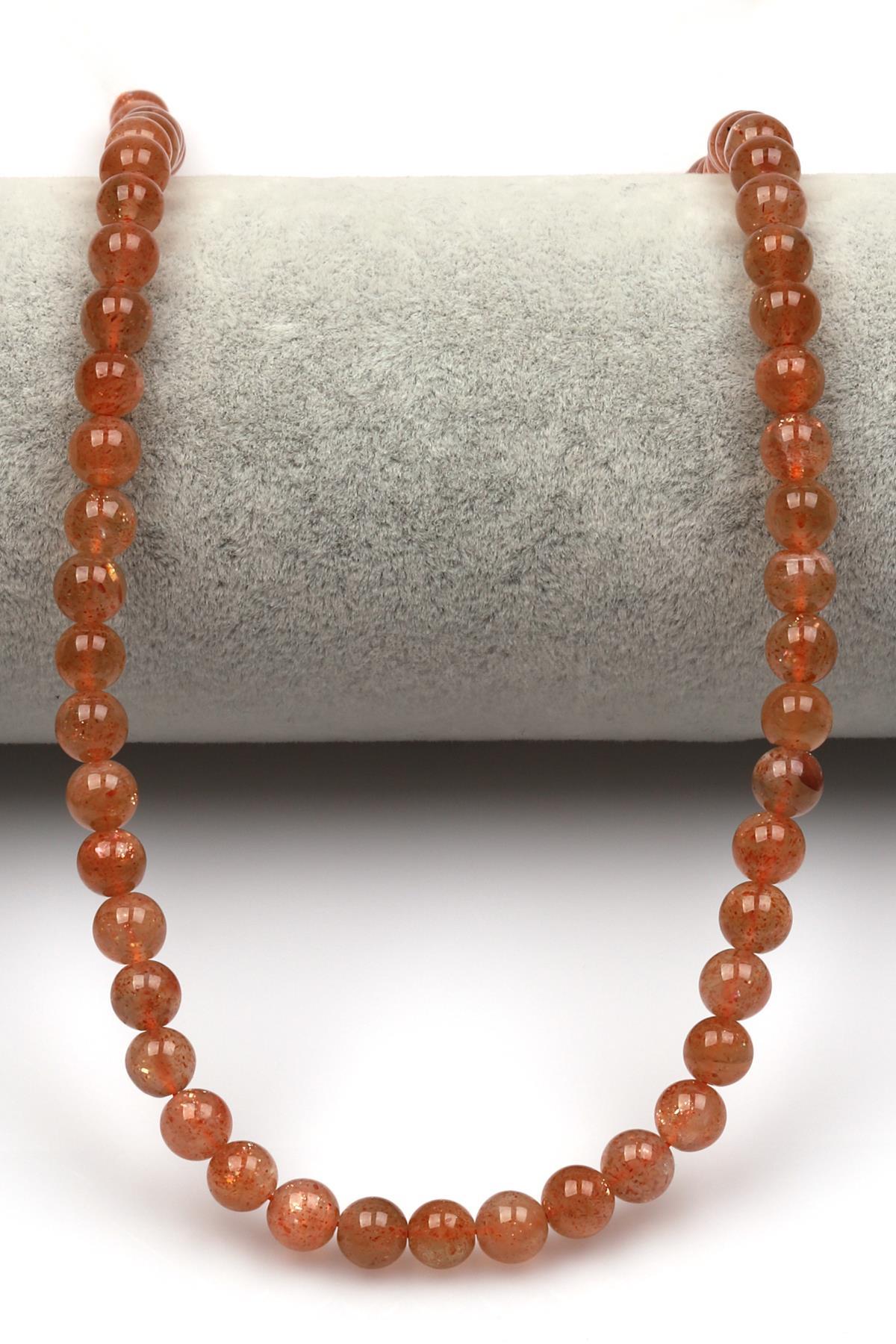 Güneş Taşı Doğal Taş Dizi 6 mm Küre Kesim