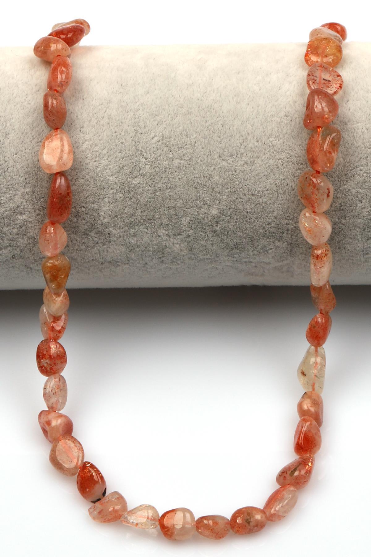 Güneş Taşı Doğal Taş Dizi 6 x 8 mm Mercimek Kesim