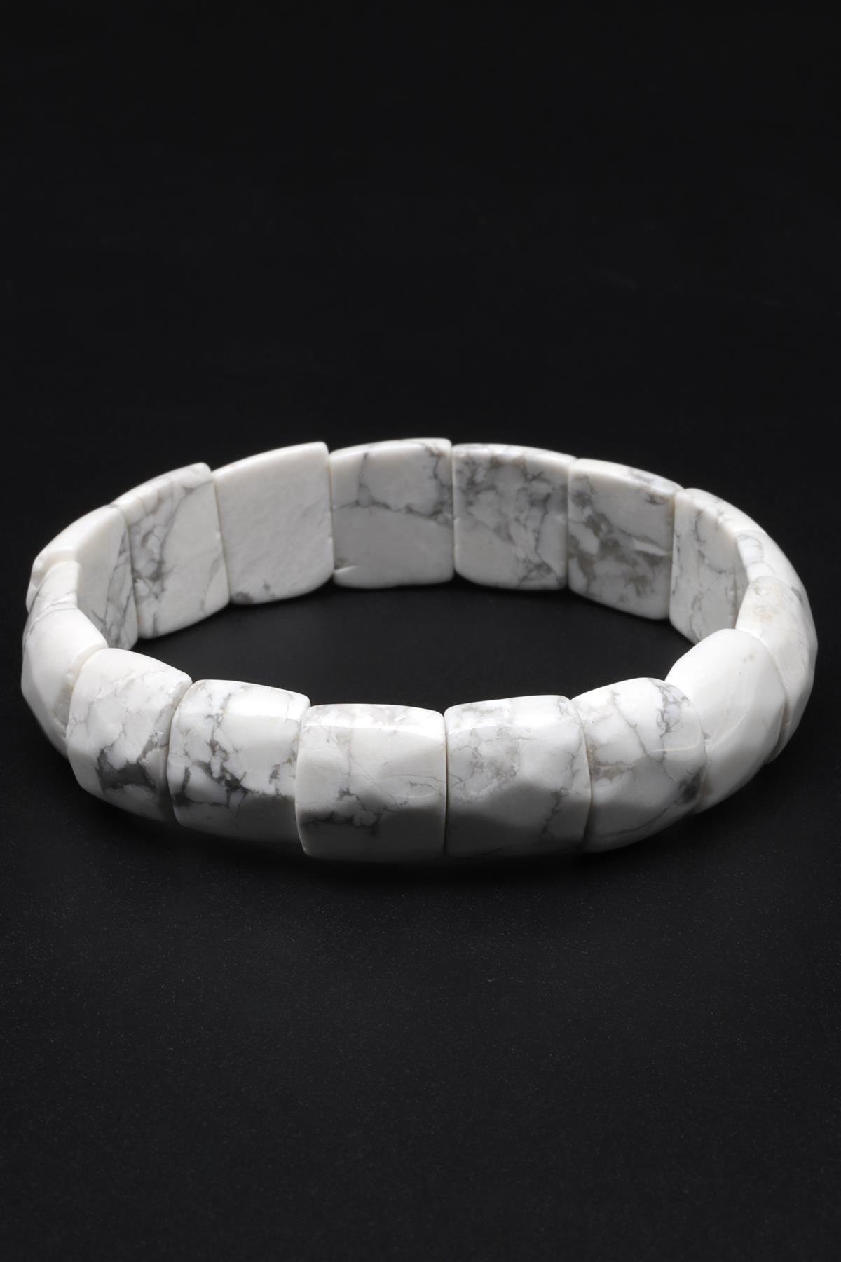 Havlit Doğal Taş Bileklik 12 x 14 mm Özel Kesim