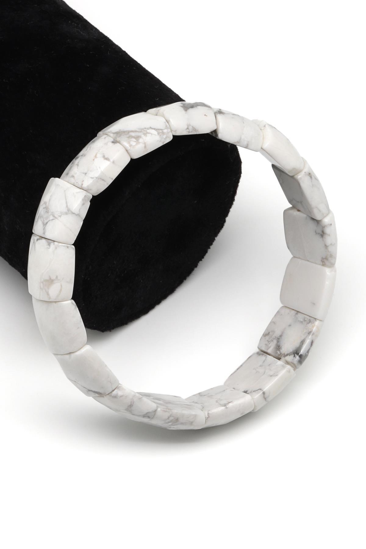 Havlit Doğal Taş Bileklik 12 x 14 mm Özel Kesim