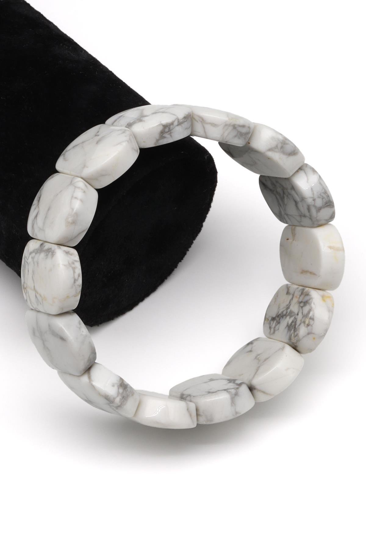 Havlit Doğal Taş Bileklik 16 x 24 mm Özel Kesim