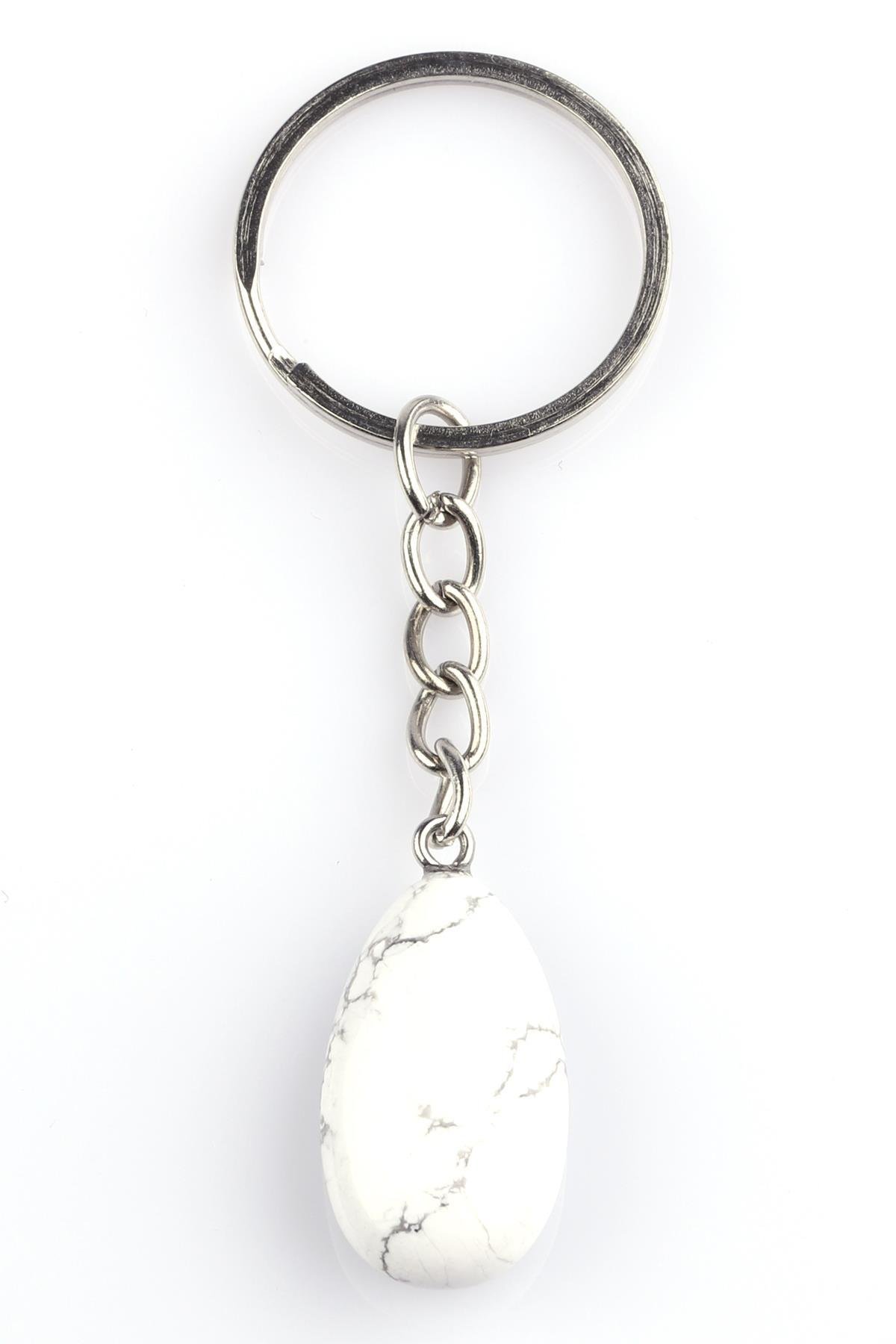 Havlit Doğal Taş Damla Model Anahtarlık 