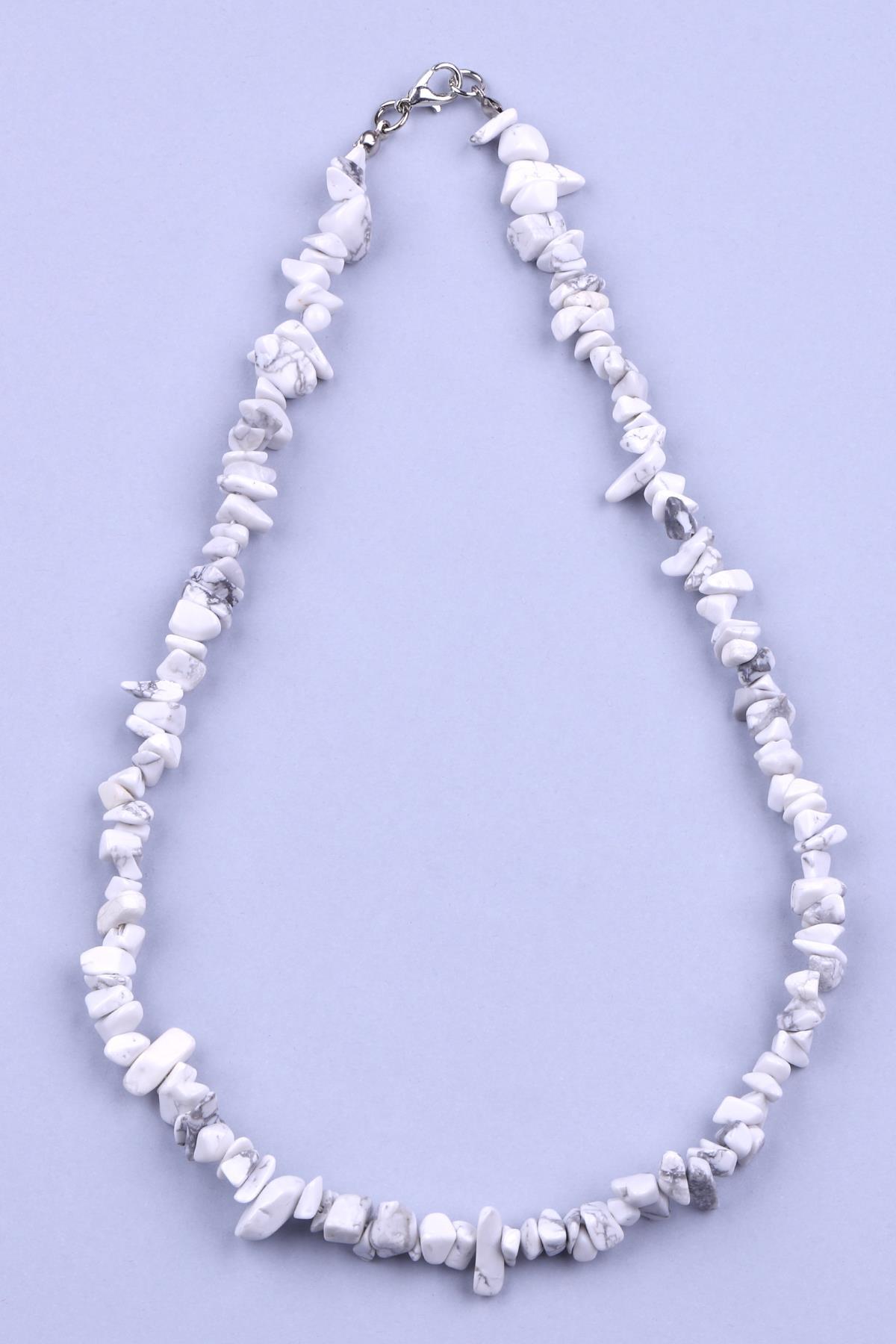 Havlit Doğal Taş Kırık Taş Kolye