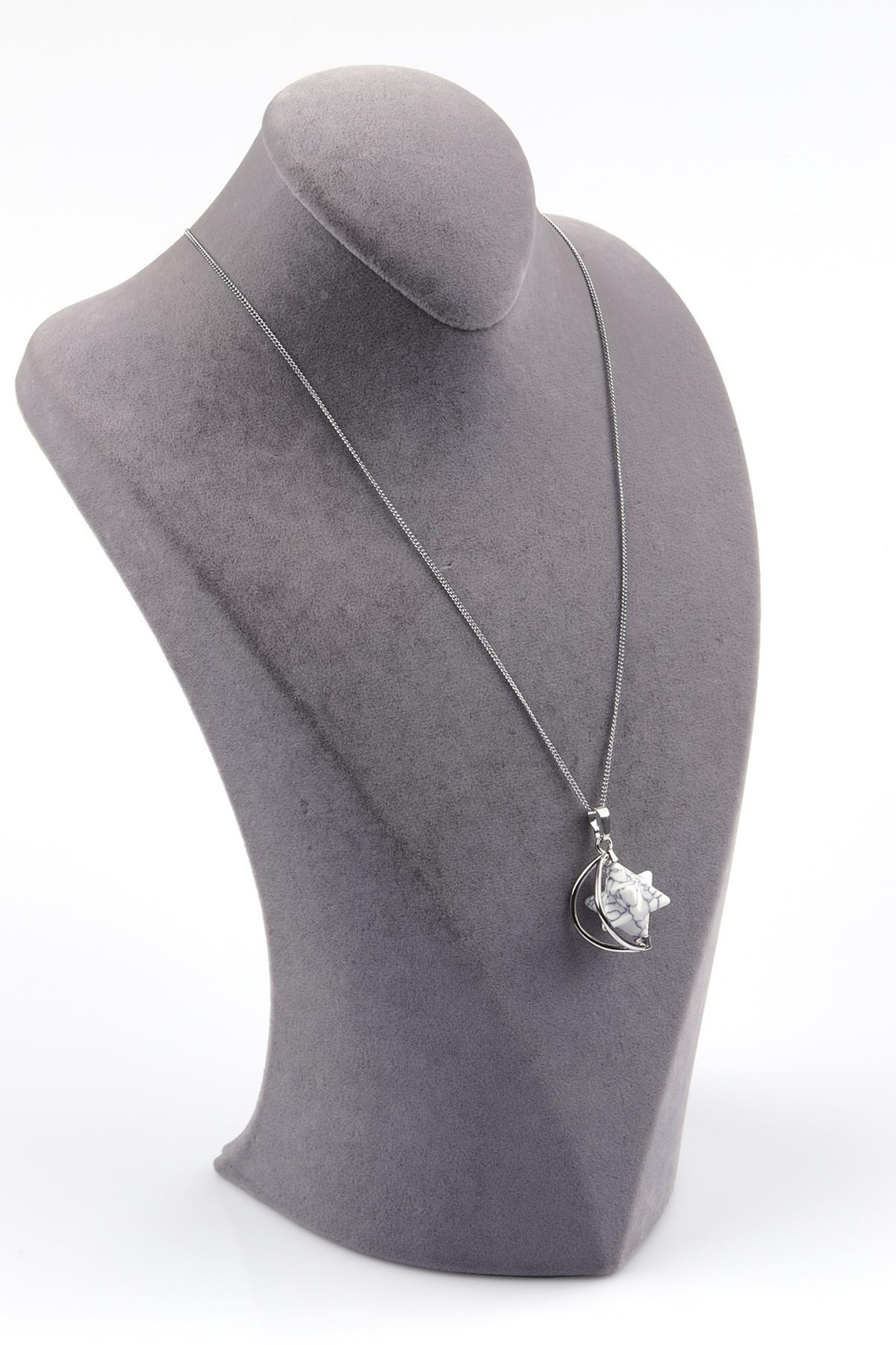 Havlit Doğal Taş Merkaba Kolye