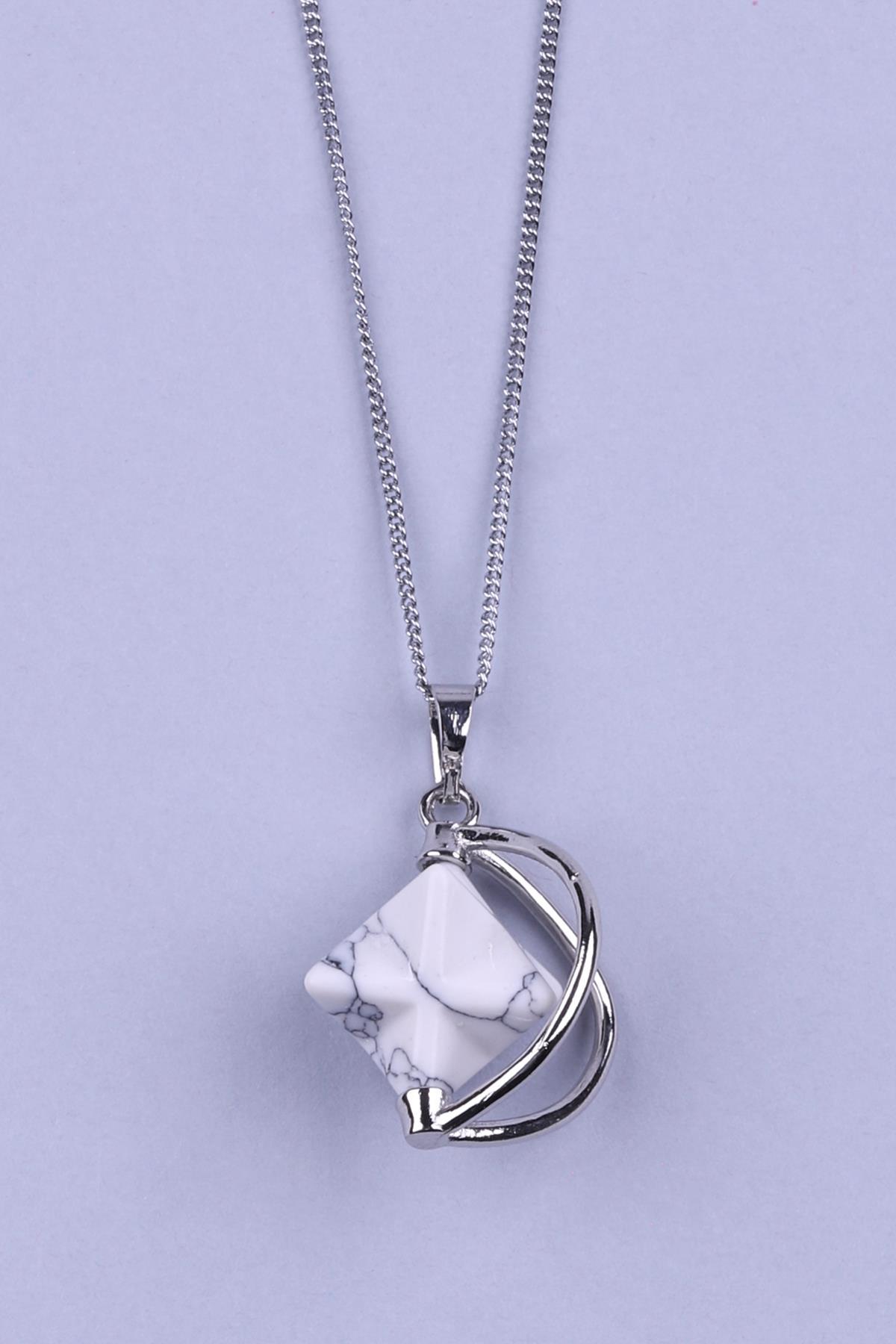 Havlit Doğal Taş Merkaba Kolye