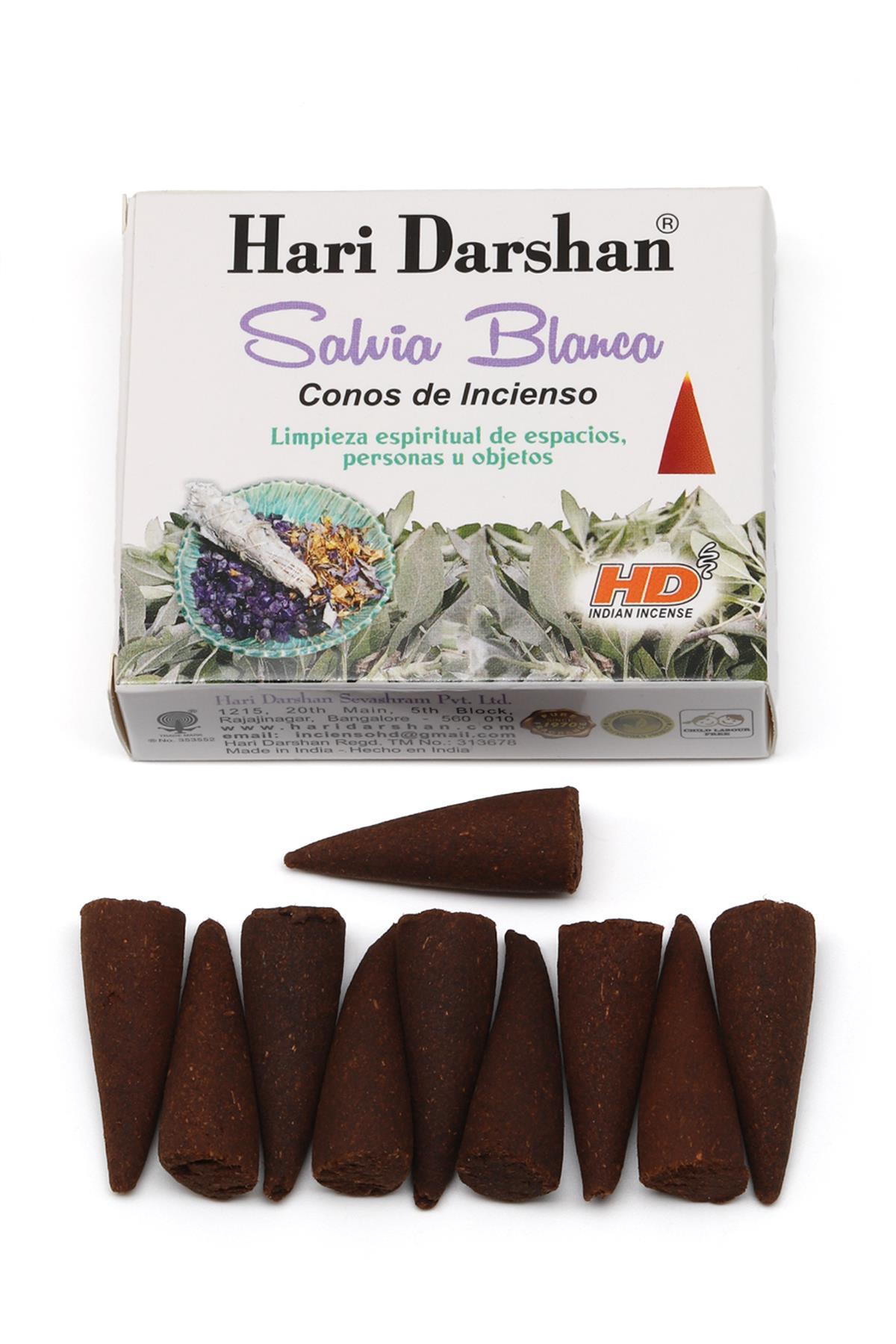 HD Tütsü White Sage - Beyaz Adaçayı Kokusu 10'lu Koni Tütsü