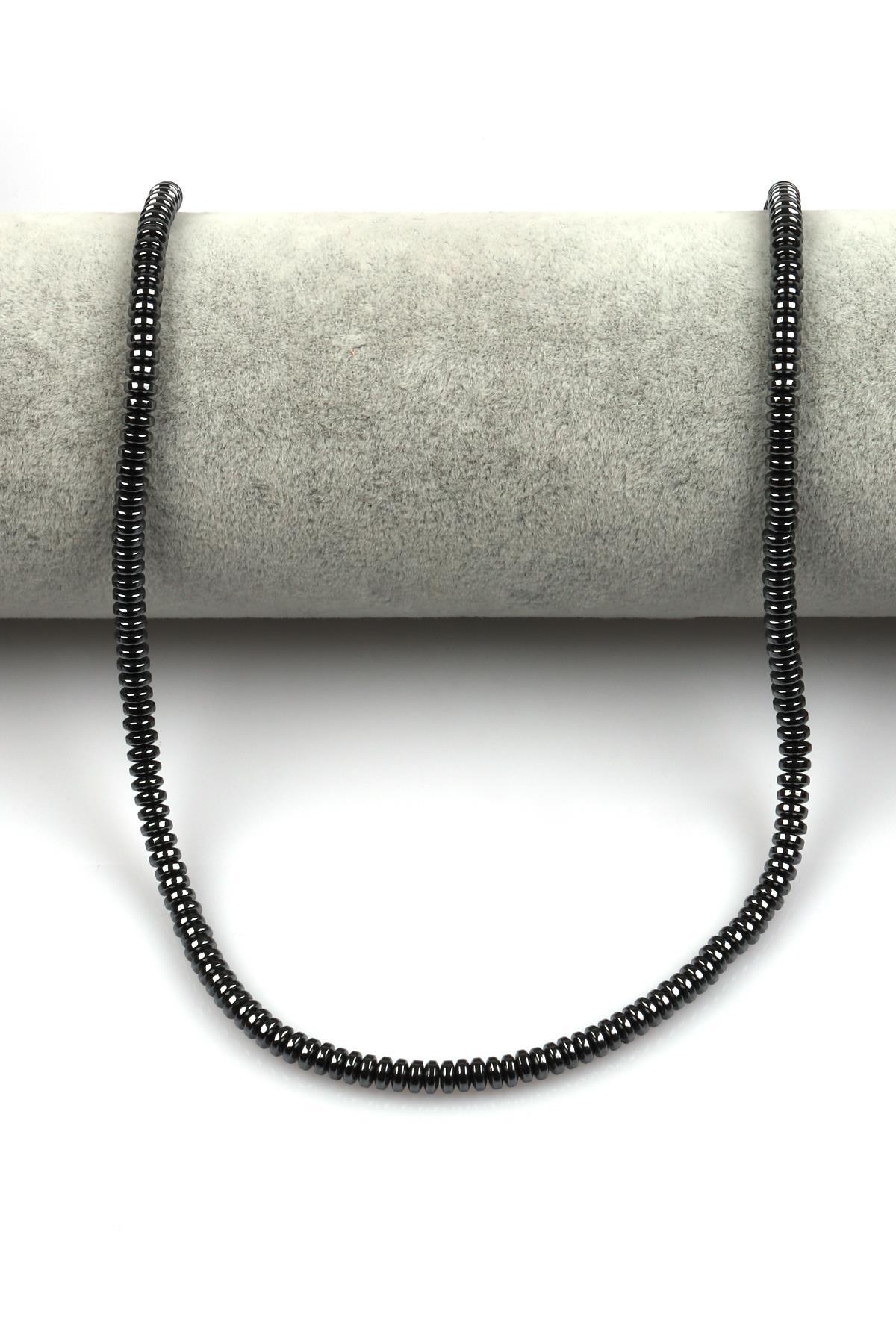 Hematit Dizi 2 x 4 mm Rondel Kesim