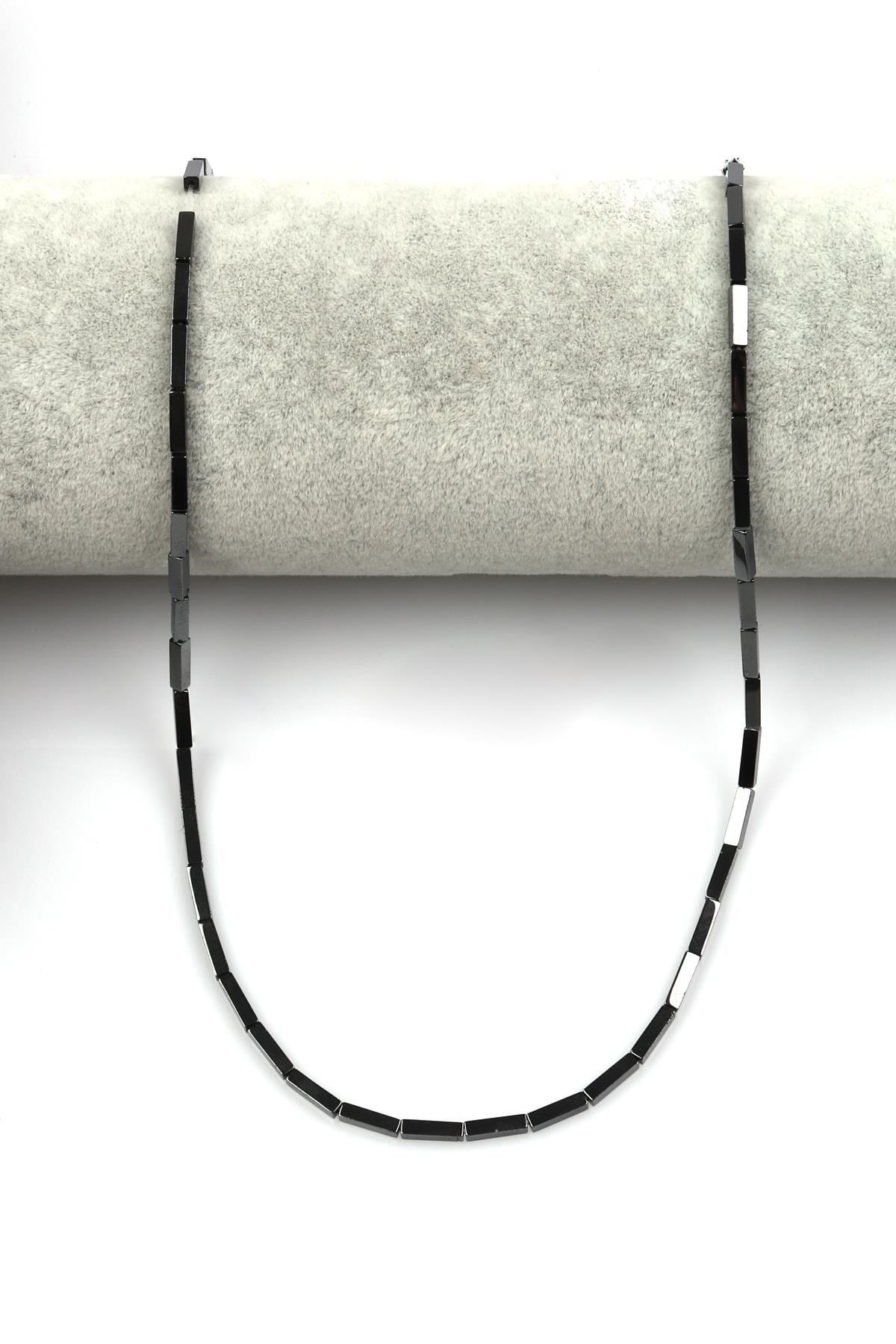 Hematit Dizi 2 x 8 mm Boru Kesim