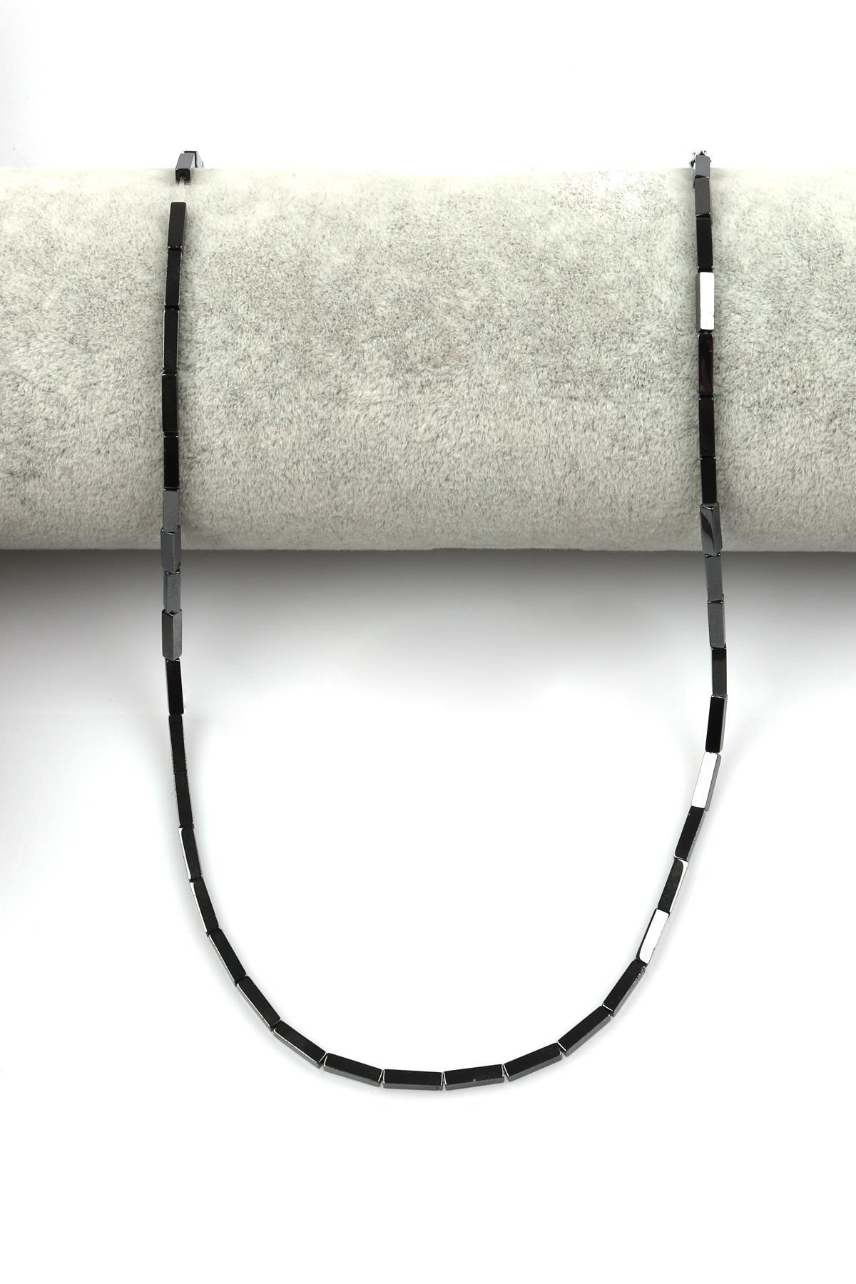 Hematit Dizi 2 x 8 mm Boru Kesim