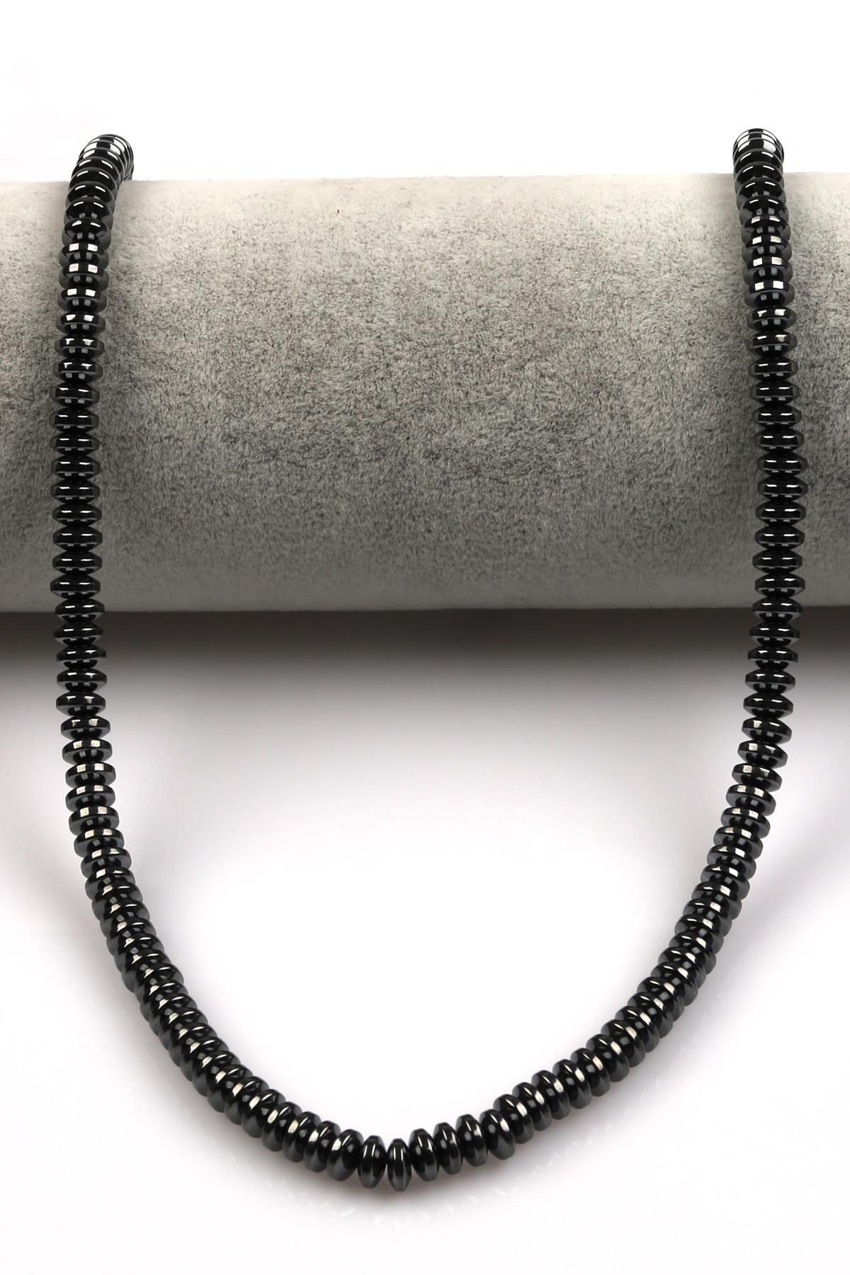 Hematit Dizi 3 x 6 mm Rondel Kesim