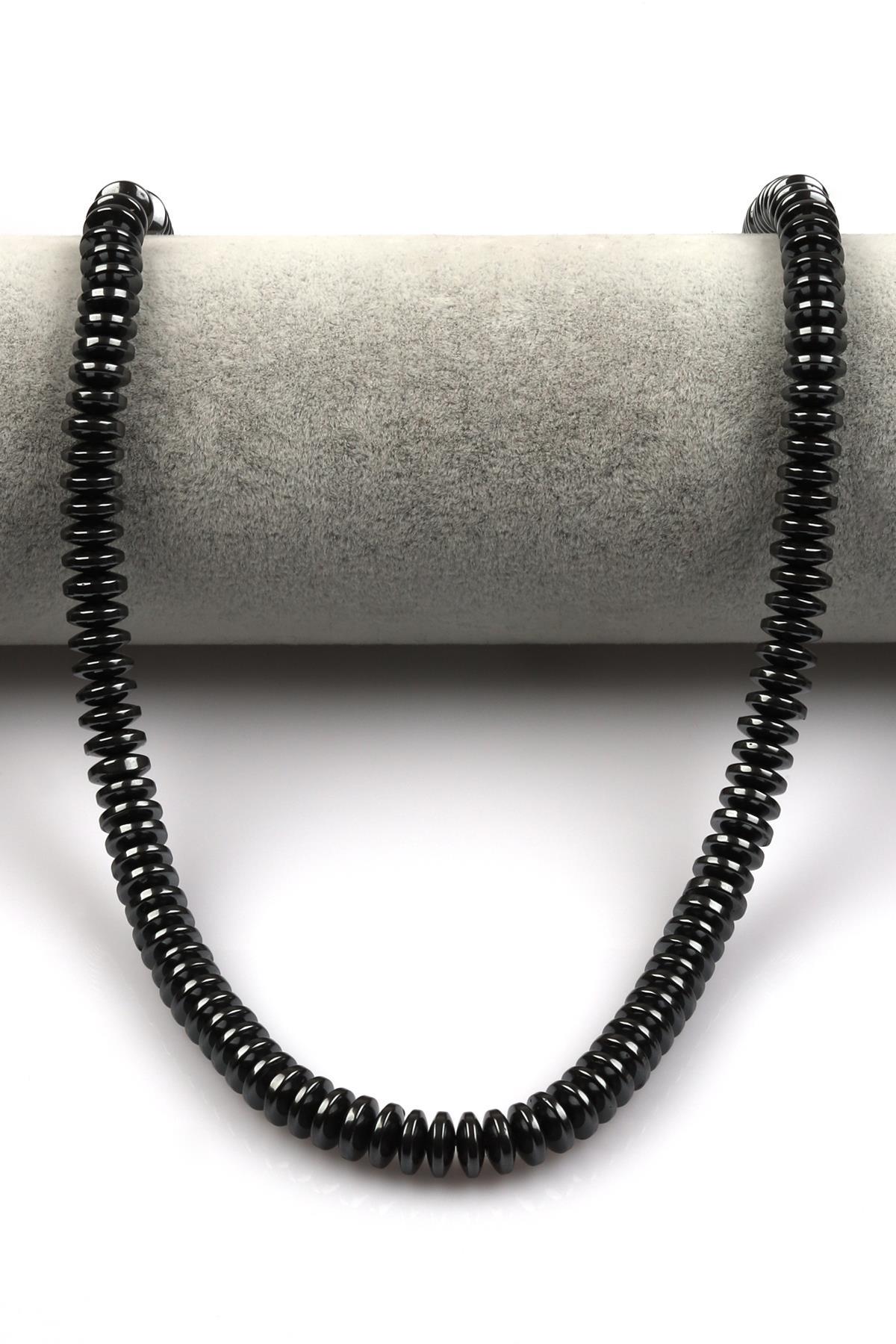 Hematit Dizi 3 x 8 mm Rondel Kesim