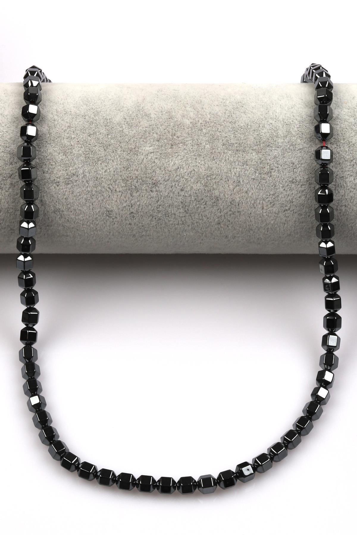 Hematit Dizi 5 x 6 mm Fasetli Huni Kesim