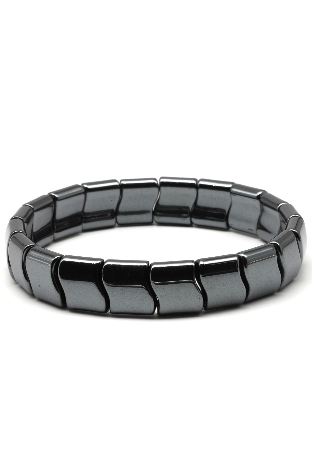 Hematit Doğal Taş Bileklik 10 x 12 mm Özel Kesim - BLK-2082