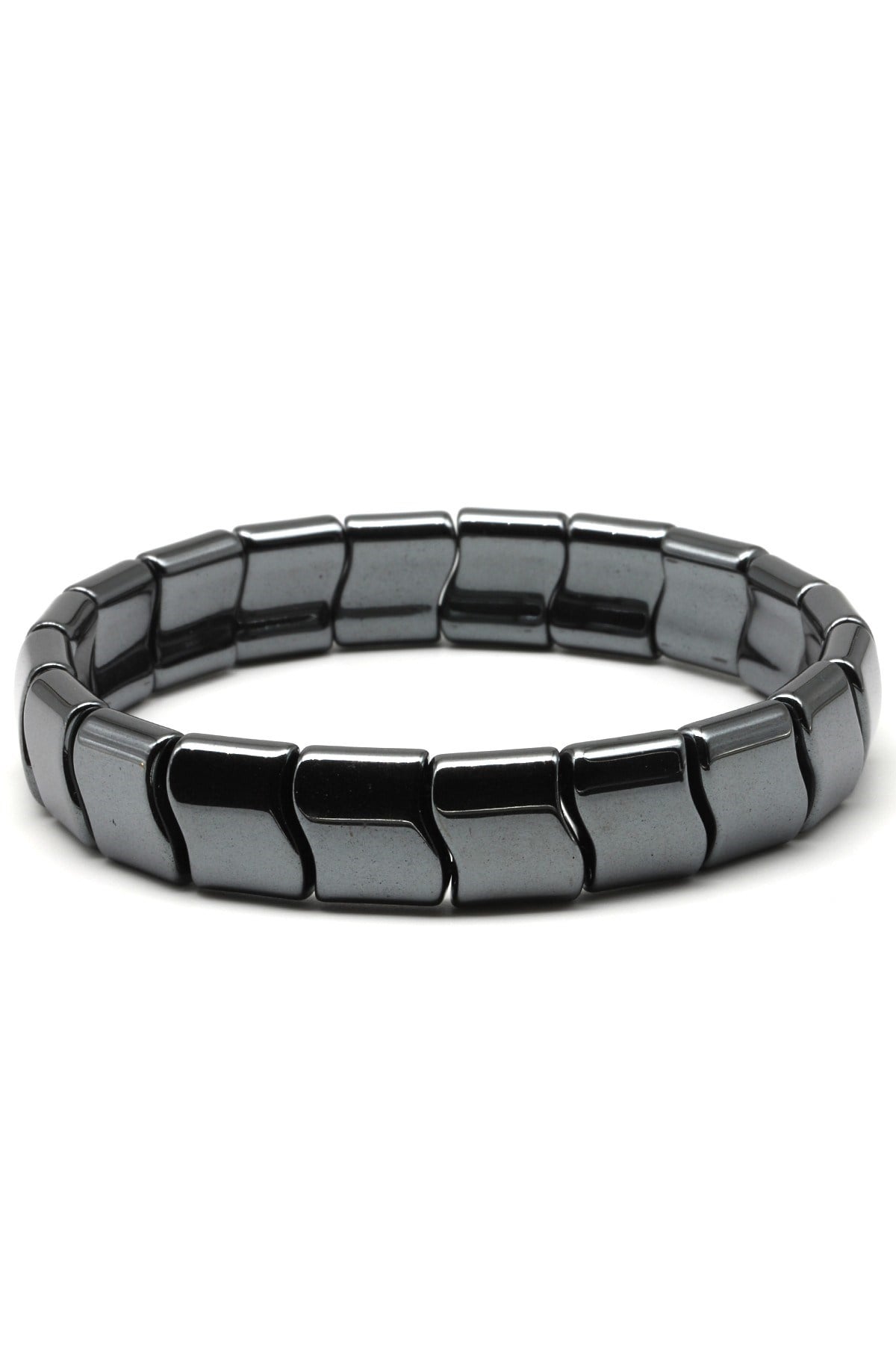 Hematit Doğal Taş Bileklik 10 x 12 mm Özel Kesim - BLK-2082