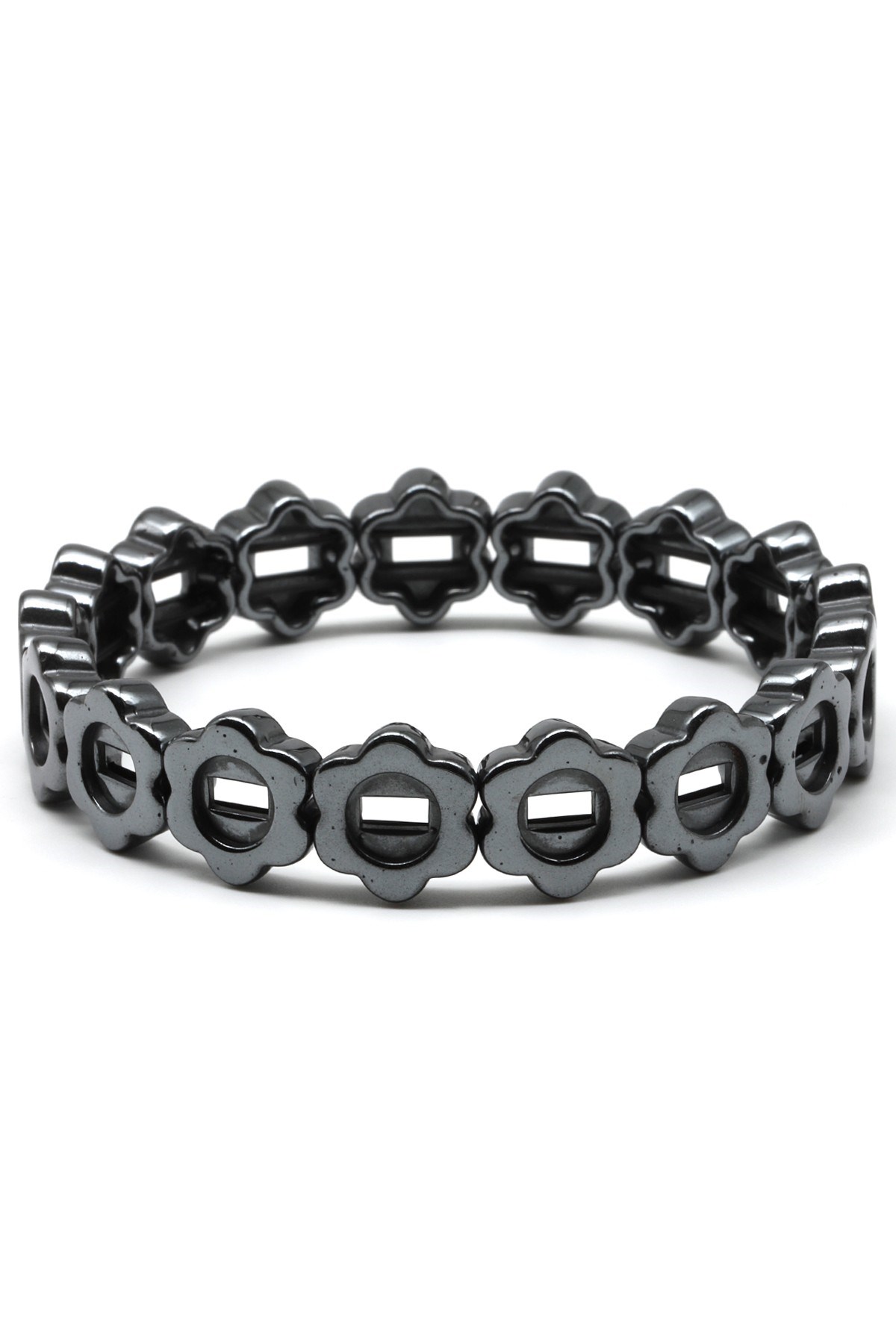 Hematit Doğal Taş Bileklik 12 x 12 mm Özel Kesim - BLK-2078