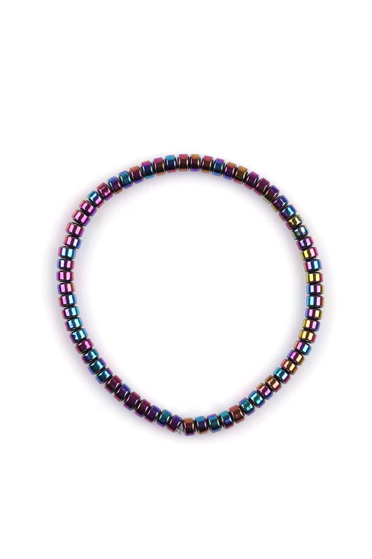 Hematit Doğal Taş Bileklik 2 x 4 mm Rondel Kesim