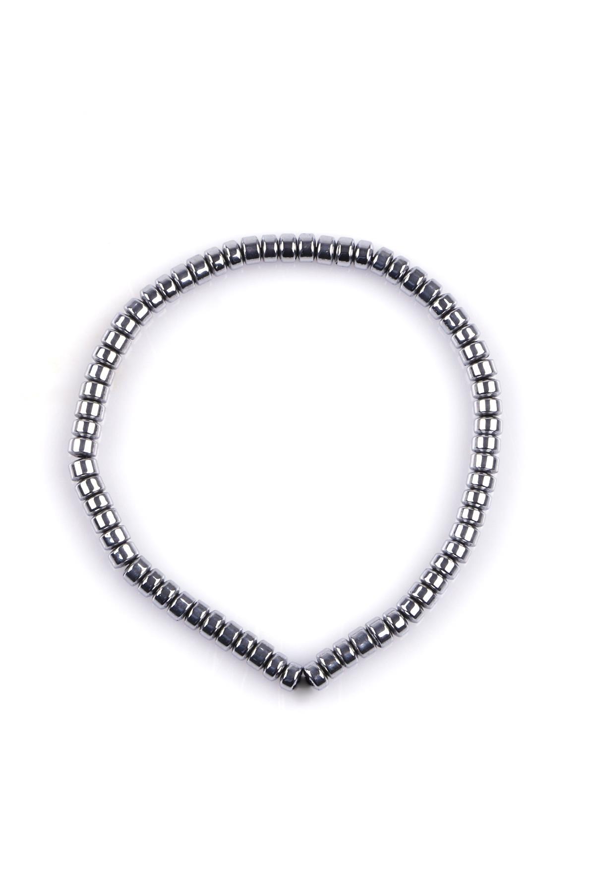 Hematit Doğal Taş Bileklik 2 x 4 mm Rondel Kesim