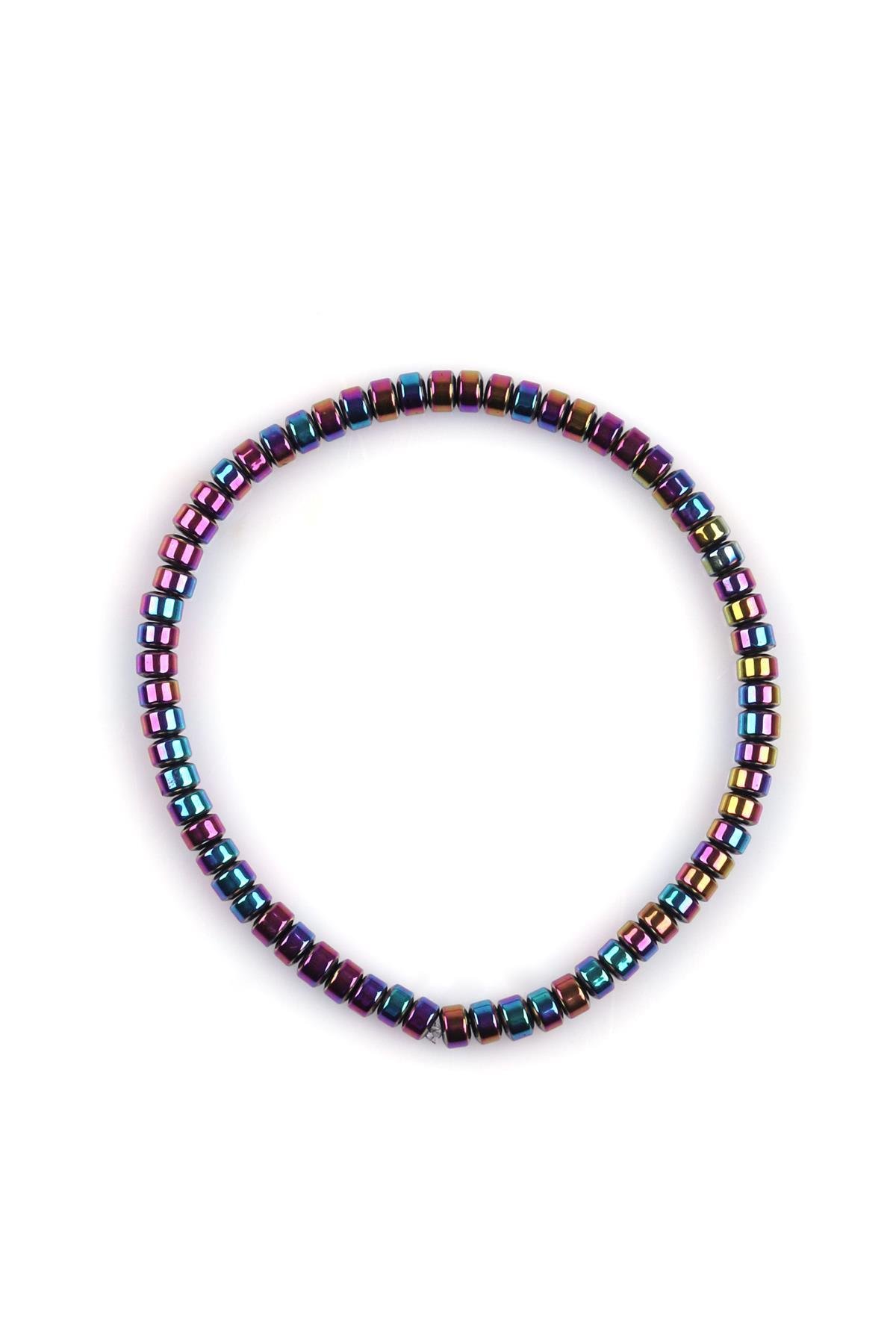 Hematit Doğal Taş Bileklik 2 x 4 mm Rondel Kesim